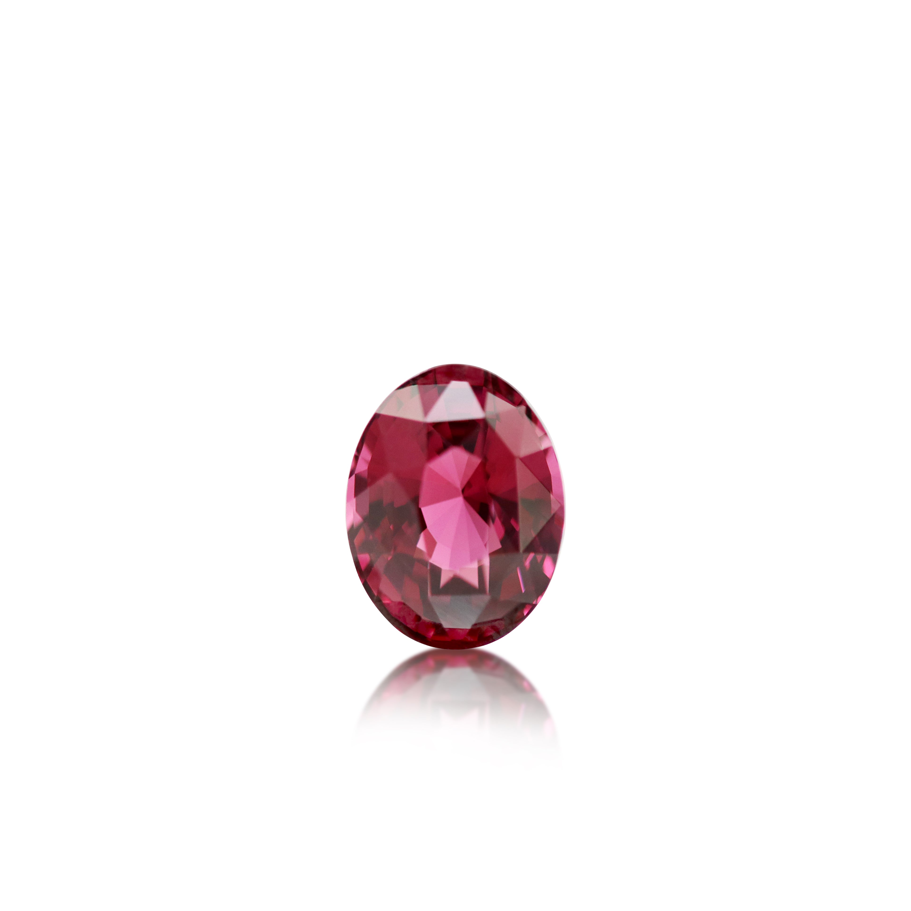 2.55 ct Red Oval Cut Spinel