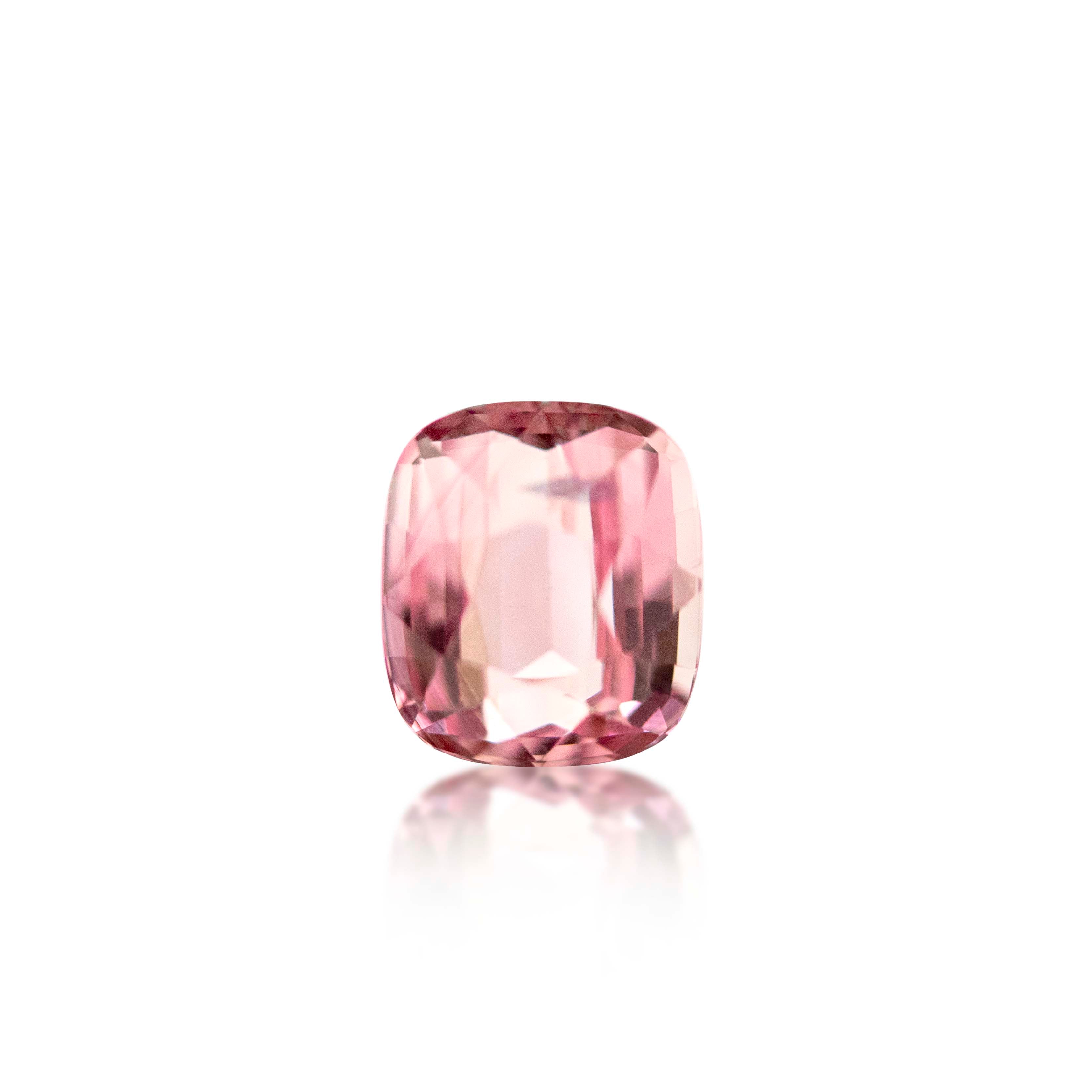 1.00ct Light Pink Tourmaline Cushion Cut