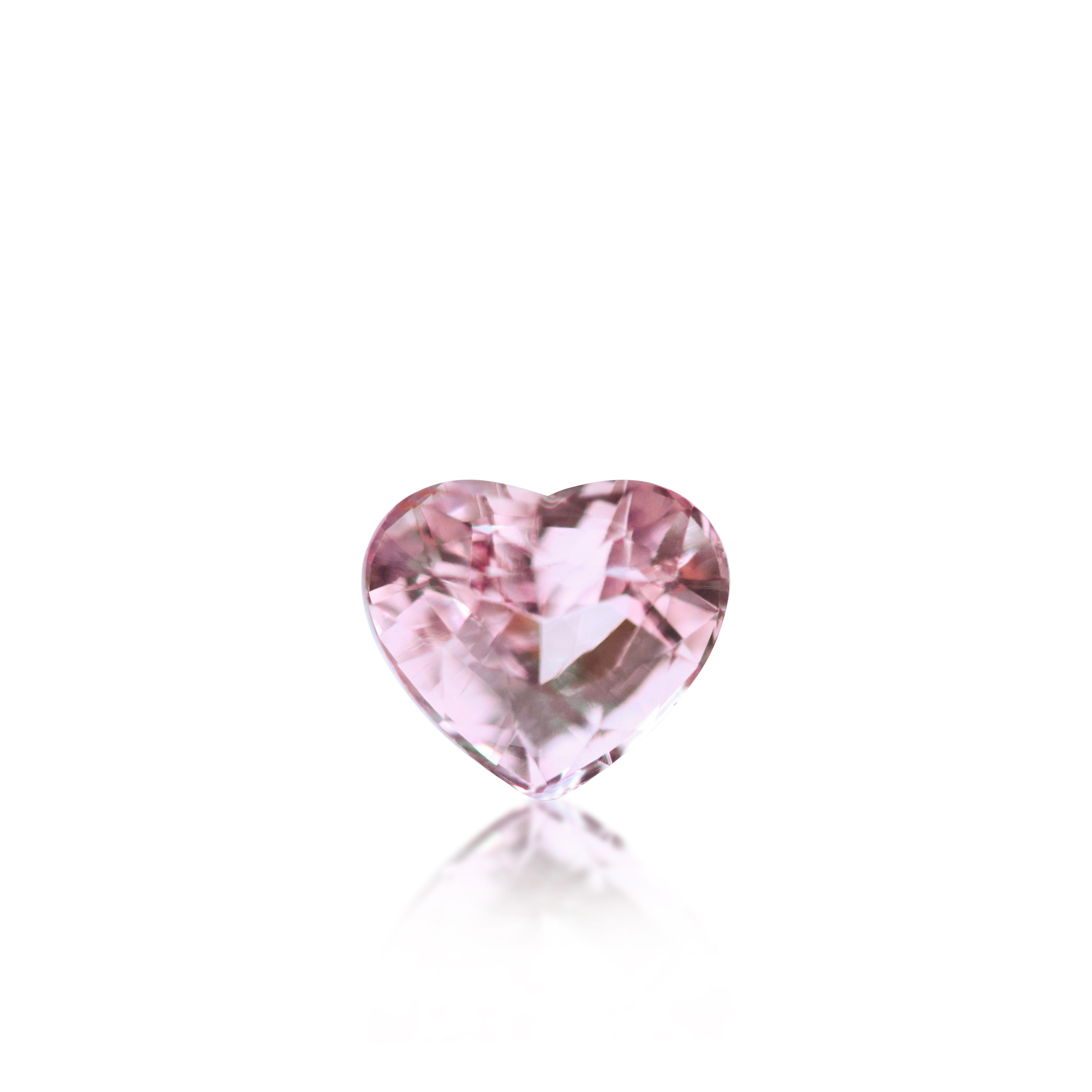 1.02 ct Light Pink Tourmaline Heart Cut