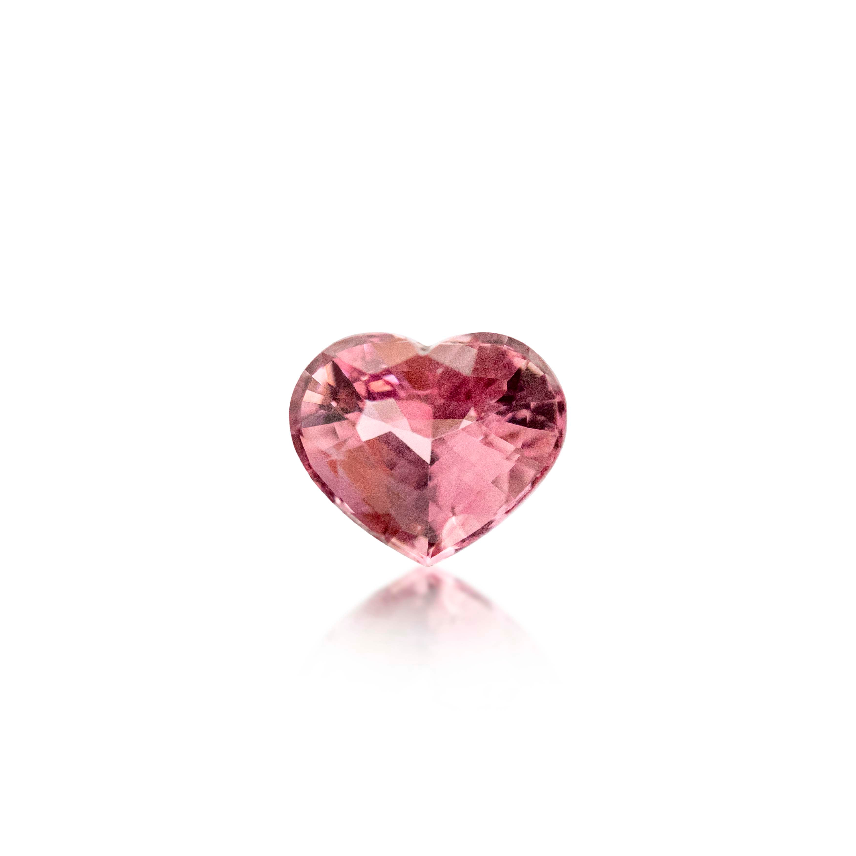 1.27ct Light Pink Tourmaline Heart Cut