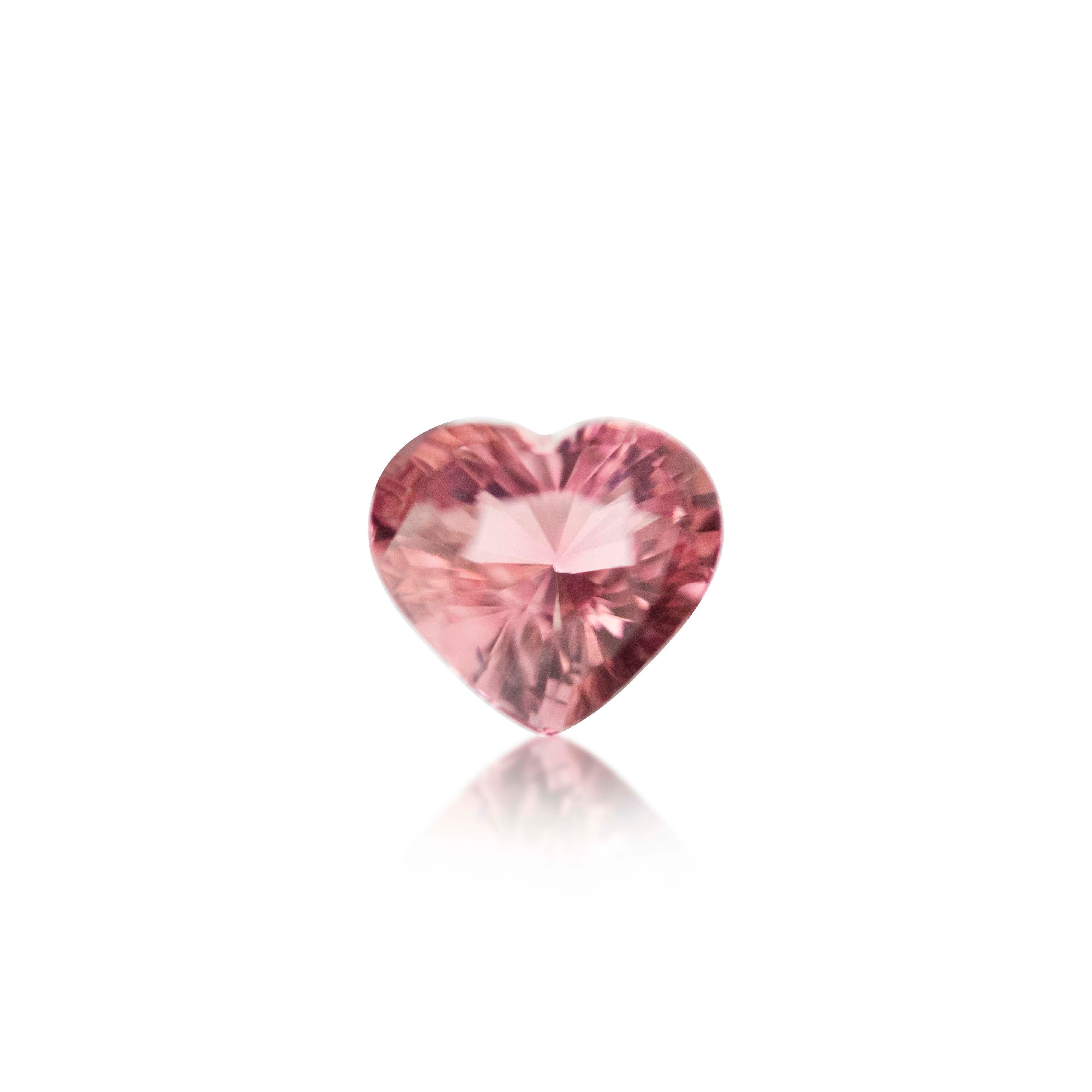 1.28ct Light Pink Tourmaline Heart Cut