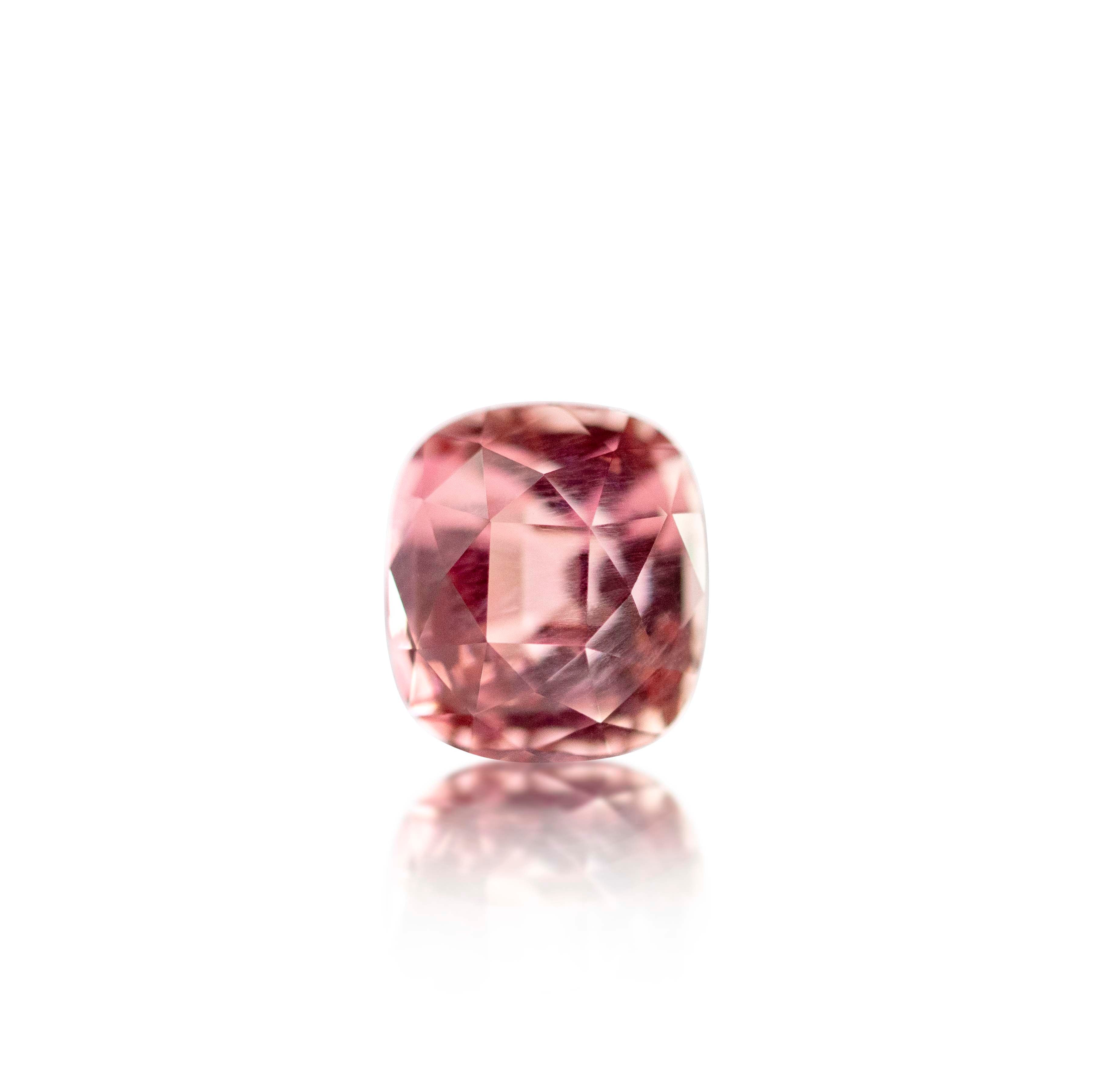 1.37ct Light Pink Tourmaline Cushion Cut