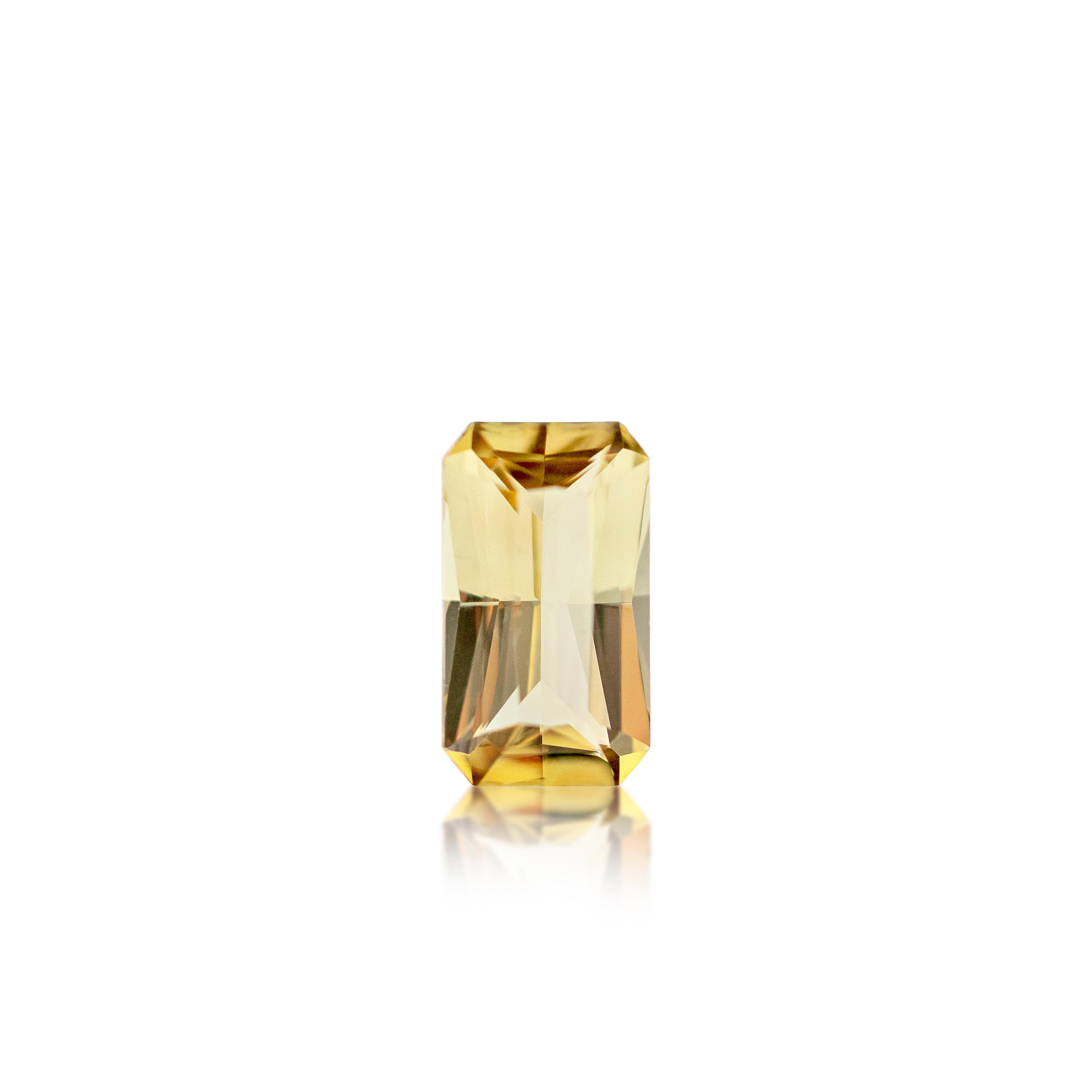 1.42ct Gold Radiant cut Tourmaline