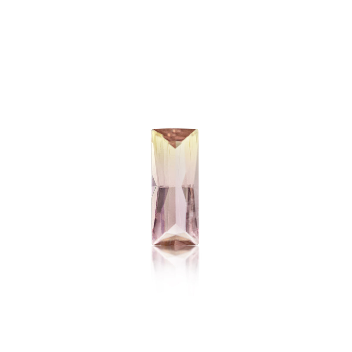 1.90ct Bi-Coloured Pink/Yellow Baguette cut Tourmaline