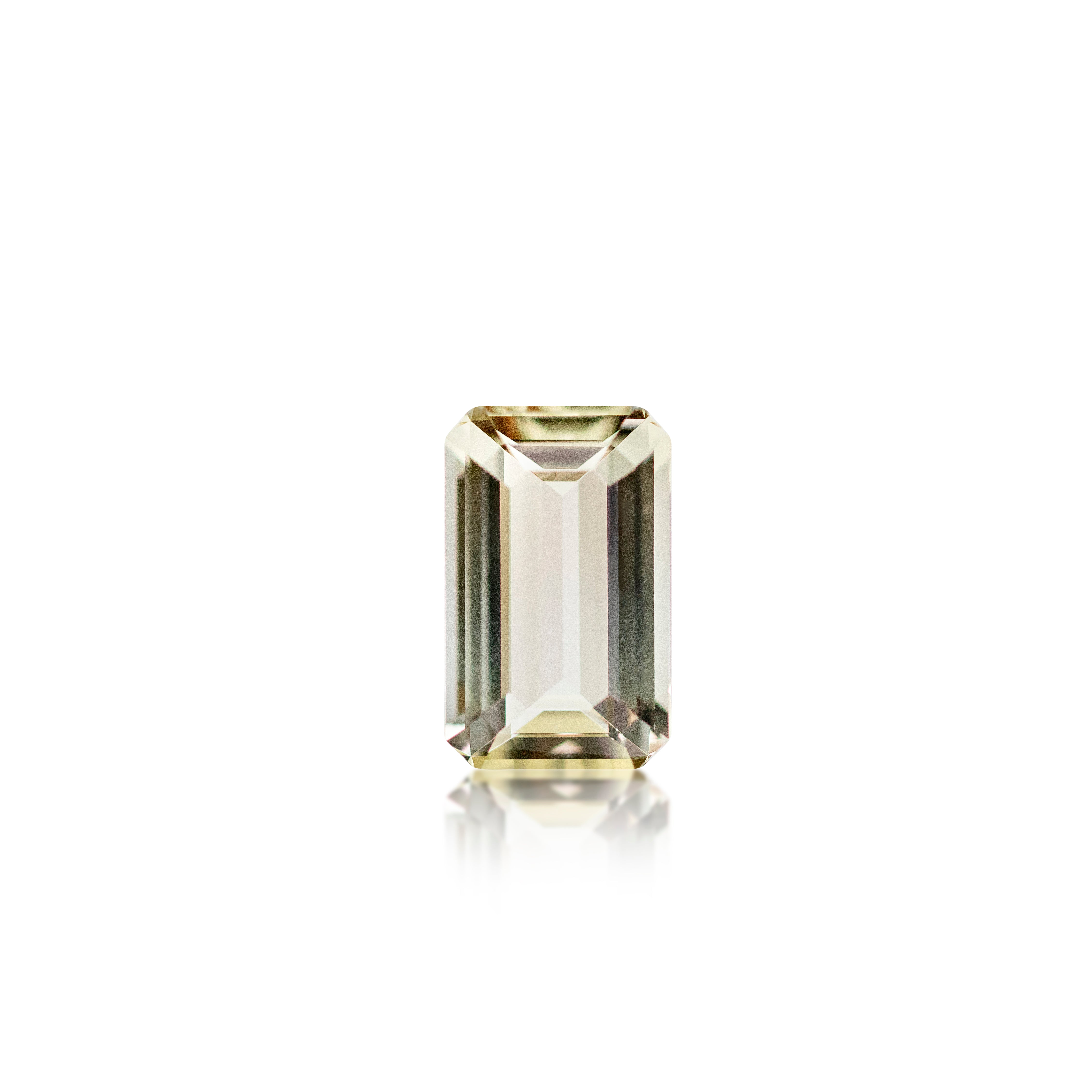 2.10ct Pale green Emerald cut Tourmaline