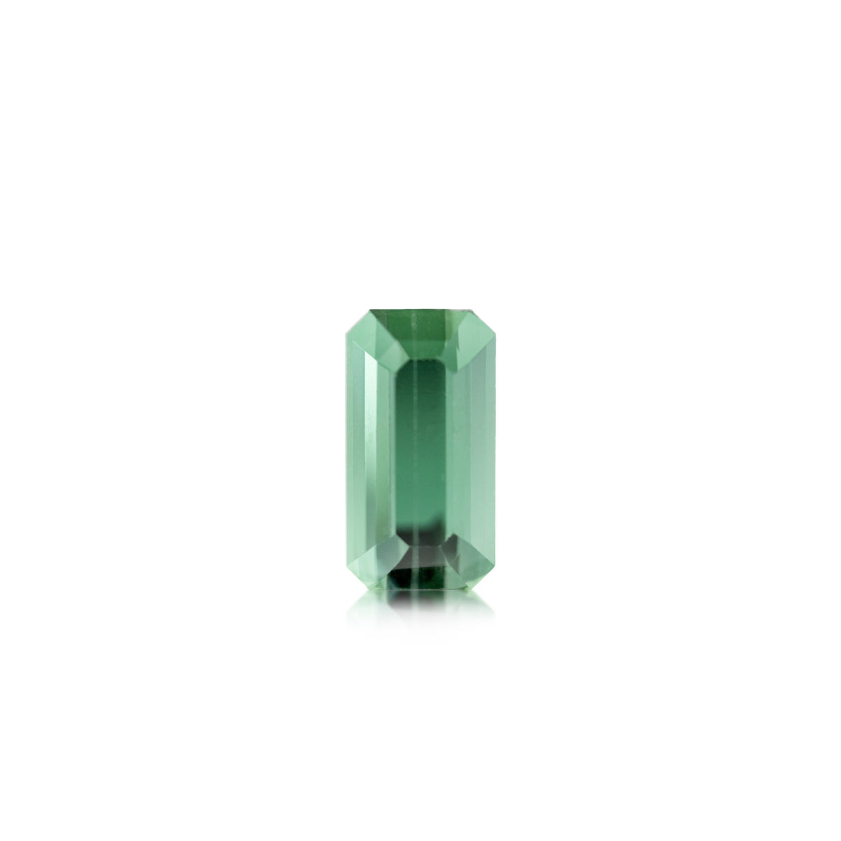 3.79ct Deep Green Emerald cut Tourmaline