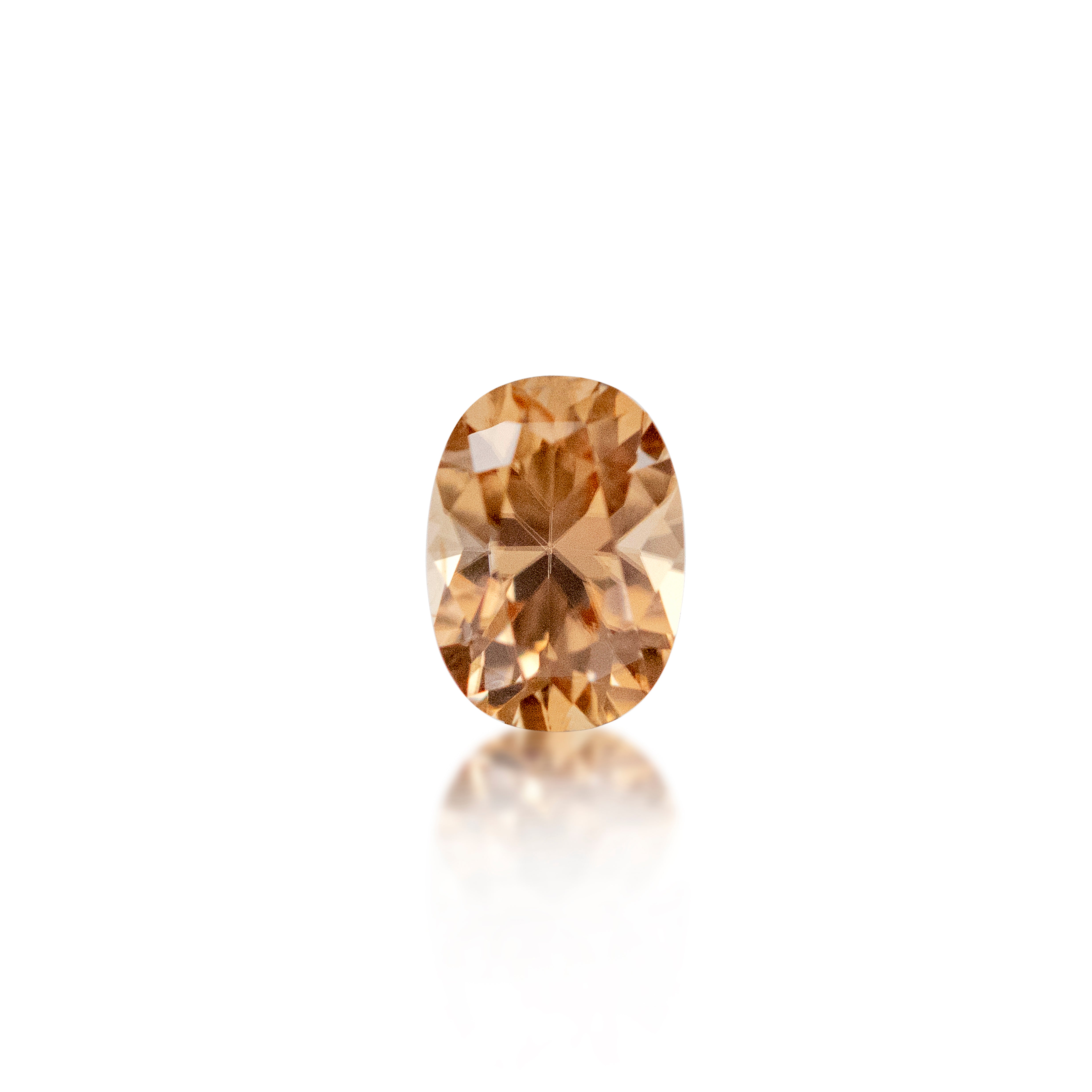 Australian Zircon — 1.26 ct Oval Cut | Loose Peach Zircon