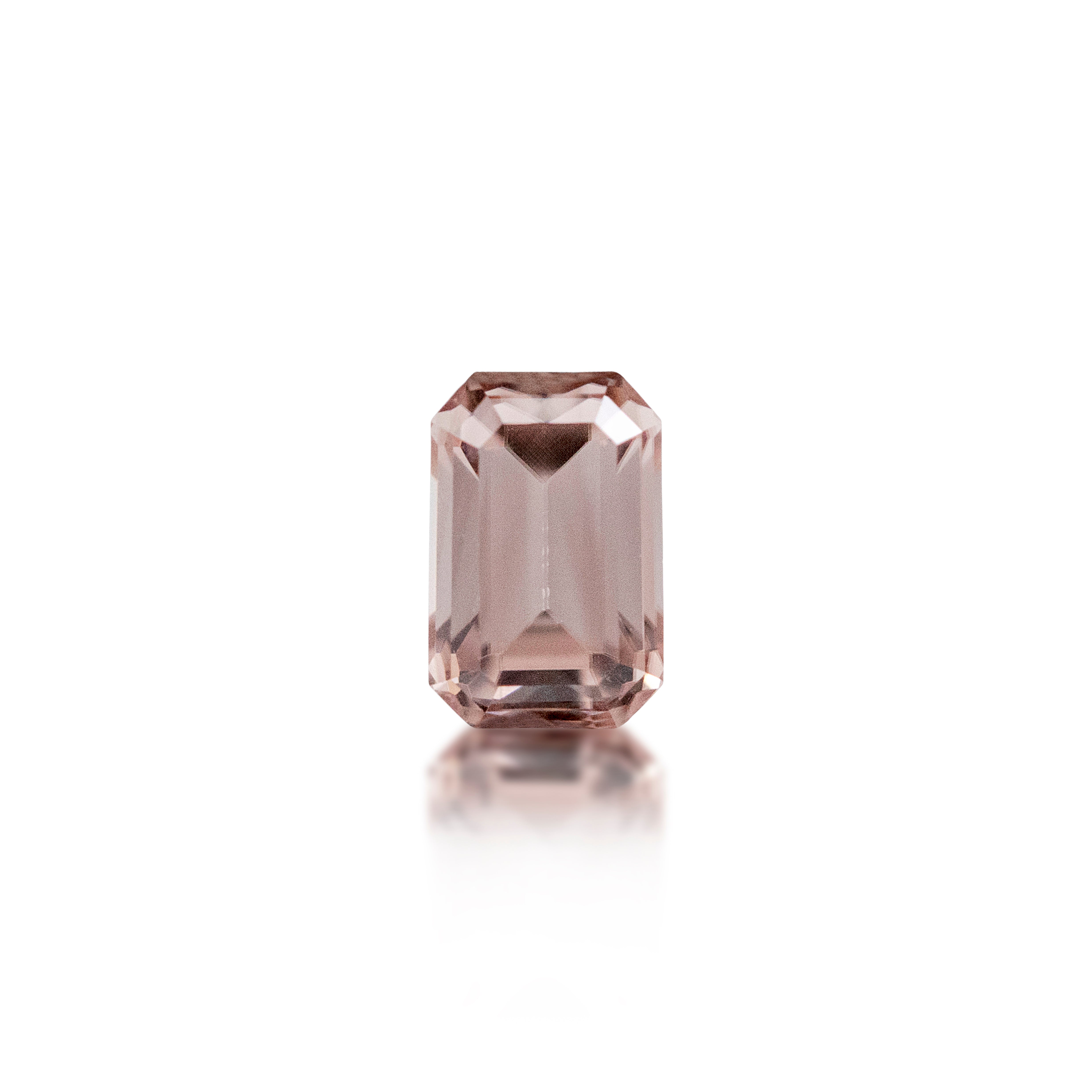 Australian Zircon — 2.39ct Emerald Cut | Loose Peach Zircon
