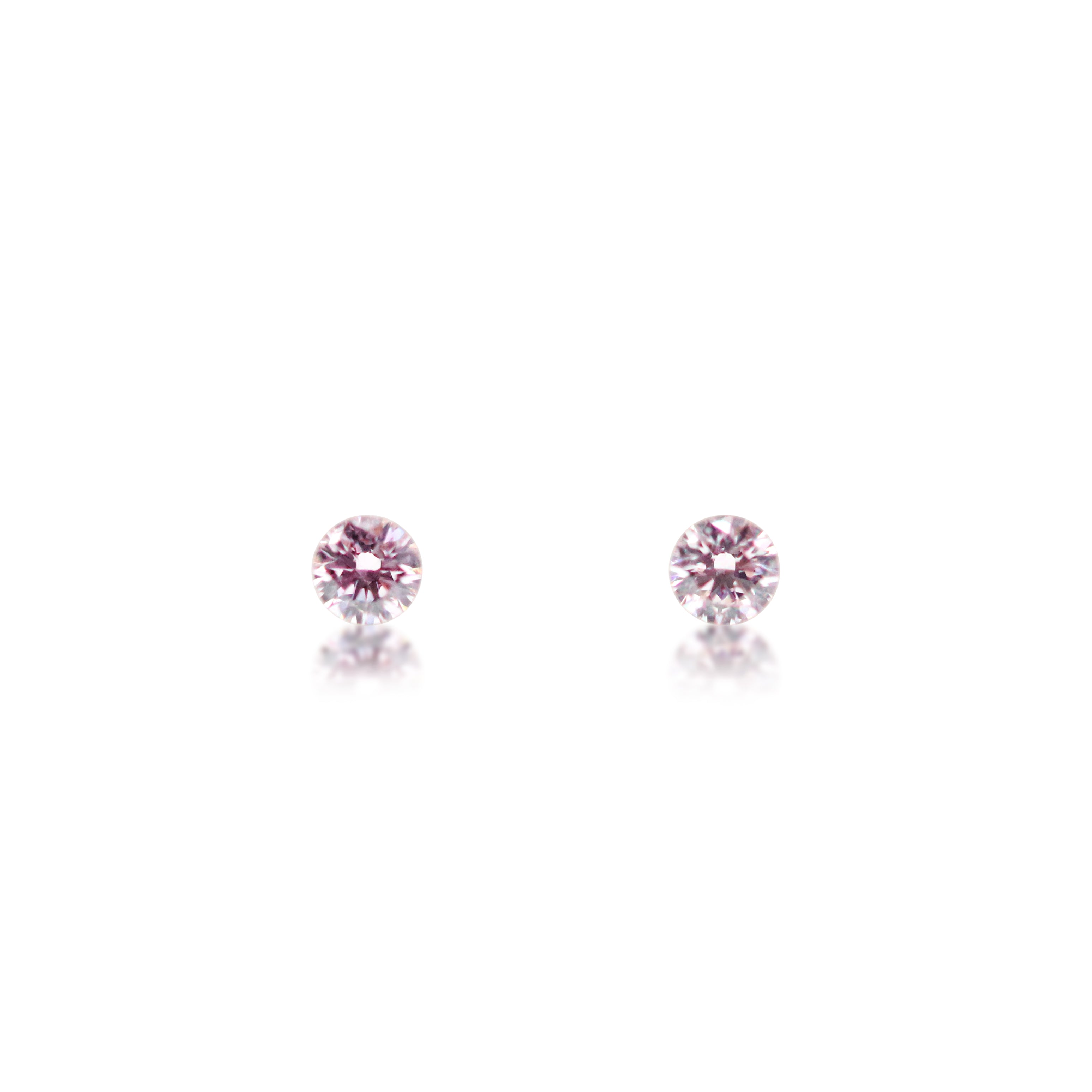 2 = 0.06ct Argyle Pink Round Brilliant Cut 7PP