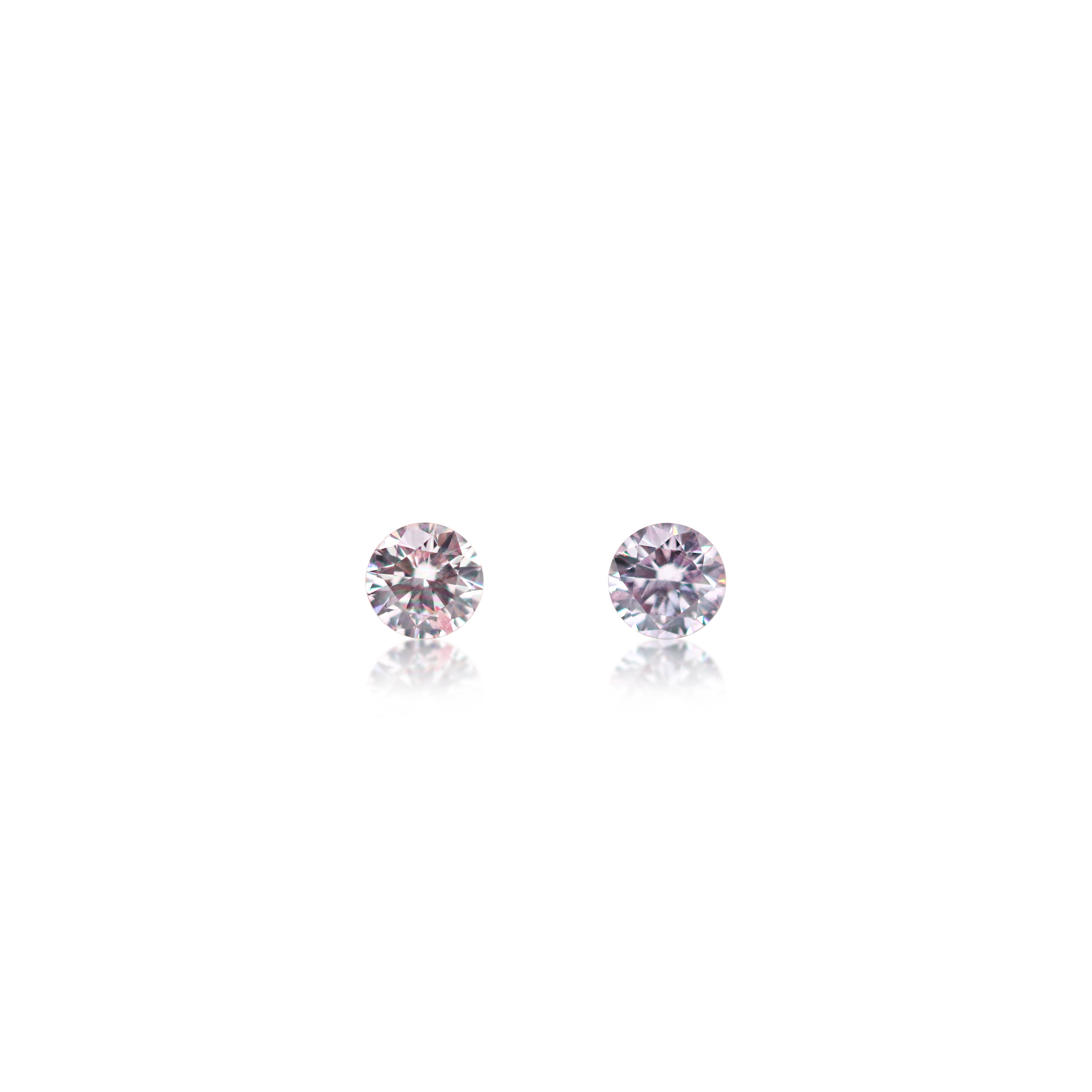 2 = 0.14ct Argyle Pink Round Brilliant Cut 8PP