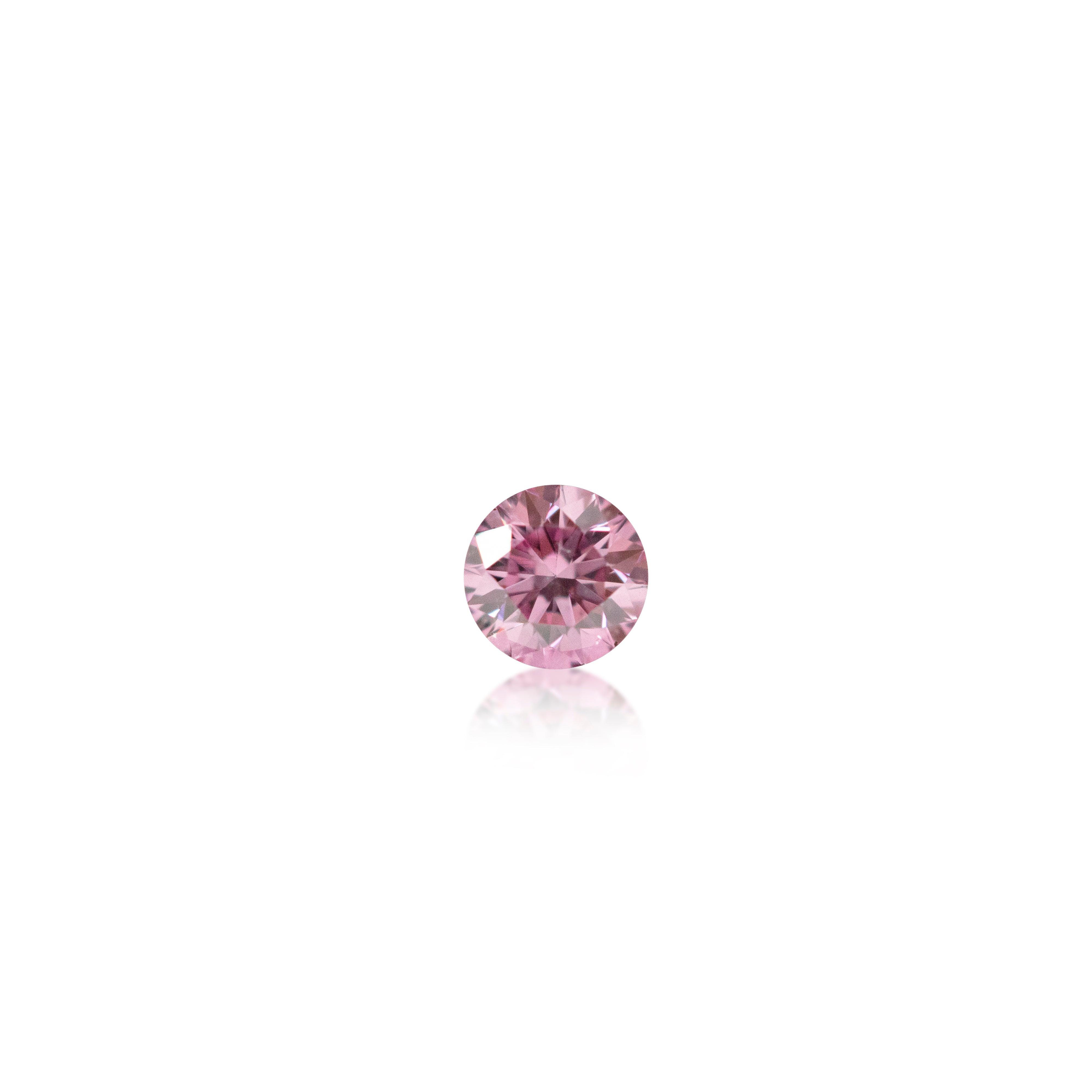 0.08ct Argyle Pink 4PP Round Brilliant Cut