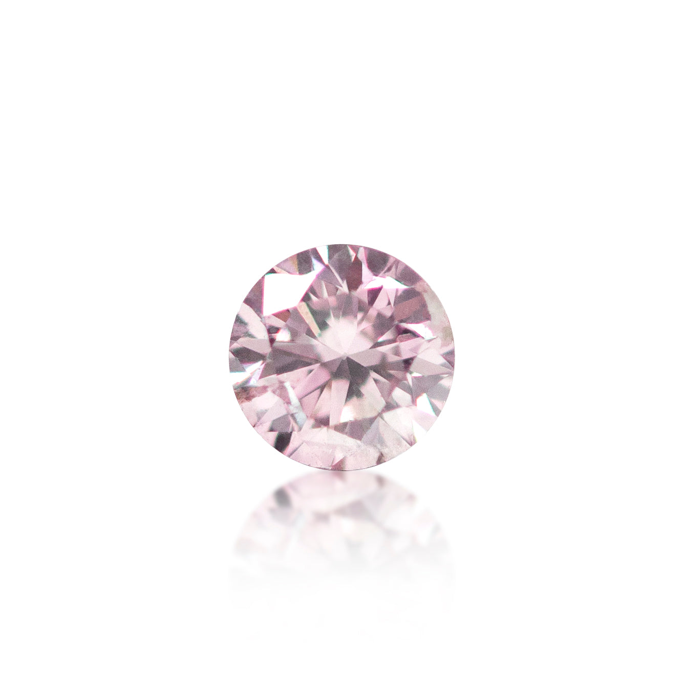 0.08ct Argyle Pink Round Brilliant Cut 6P
