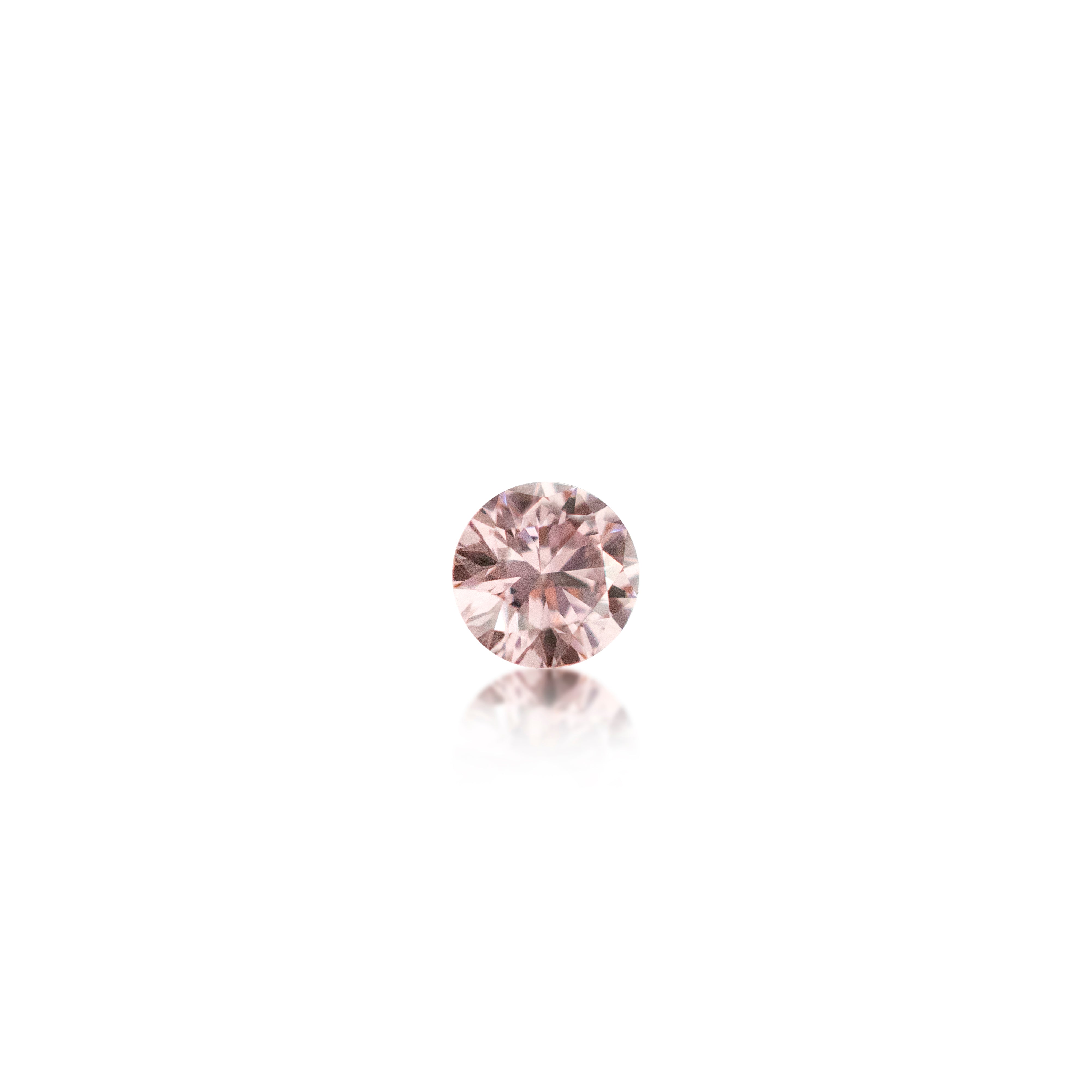 0.08ct Argyle Pink 6P Round Brilliant Cut
