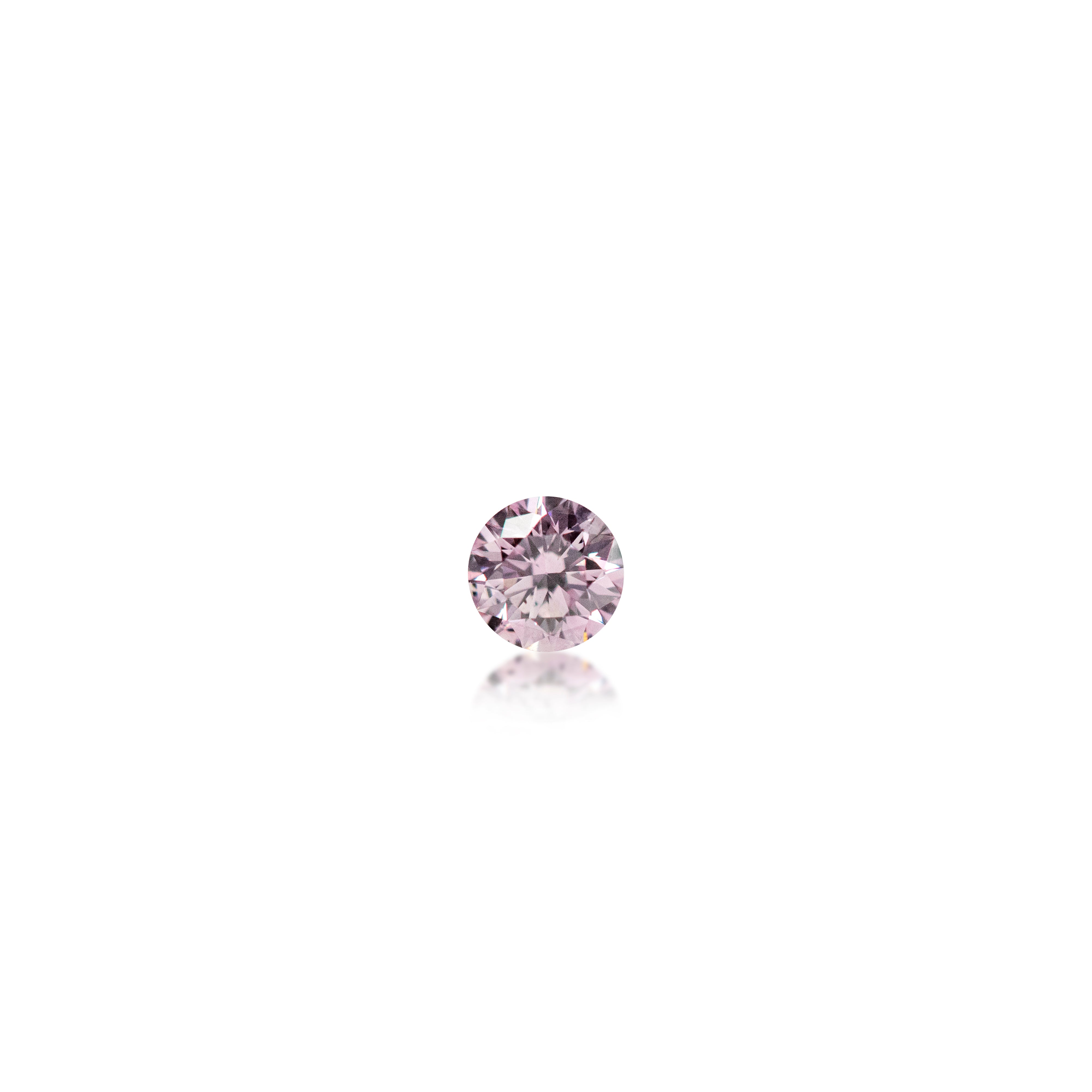0.09ct Argyle Pink 6PP Round Brilliant Cut