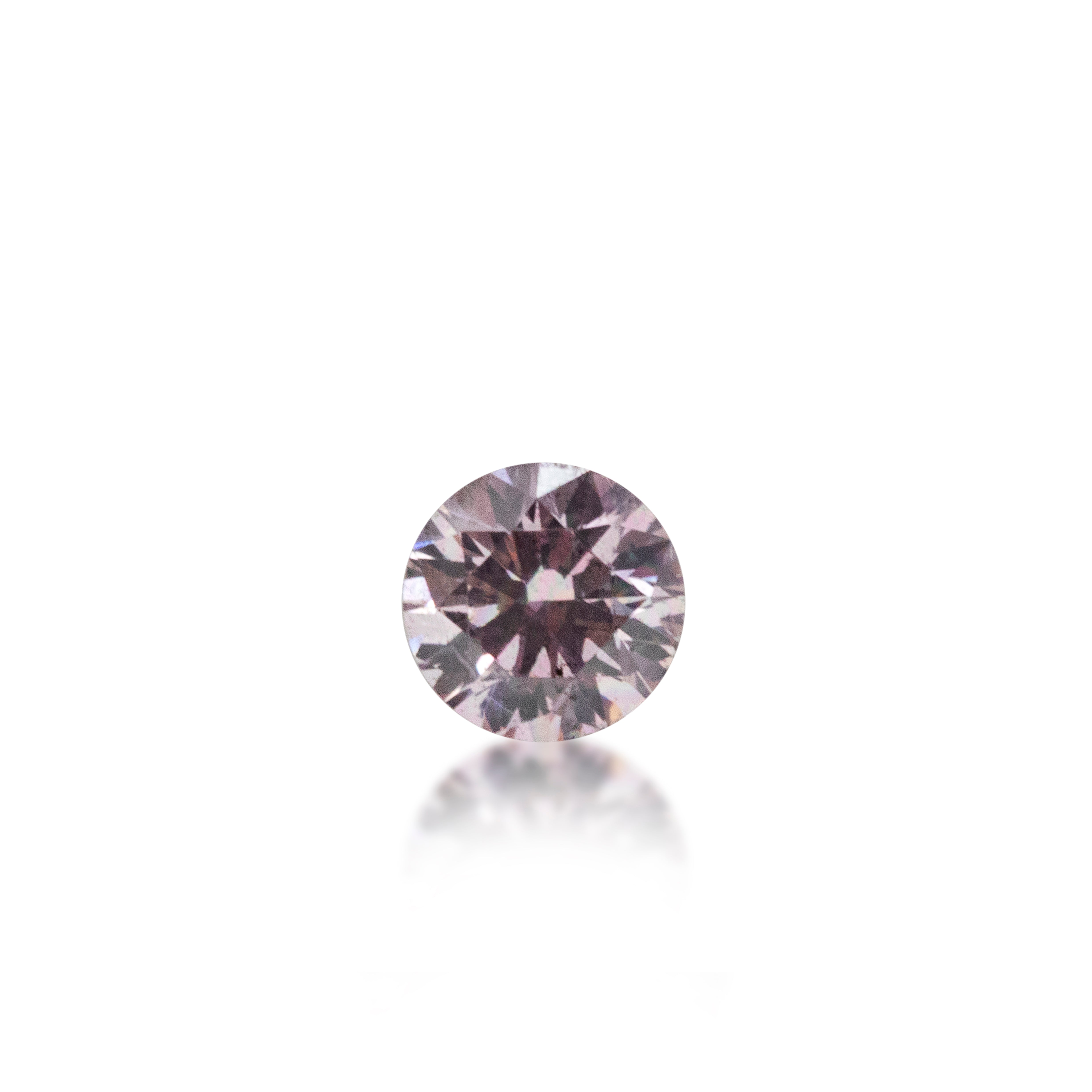 0.09 ct Round Brilliant Cut Argyle Certified Pnk Diamond