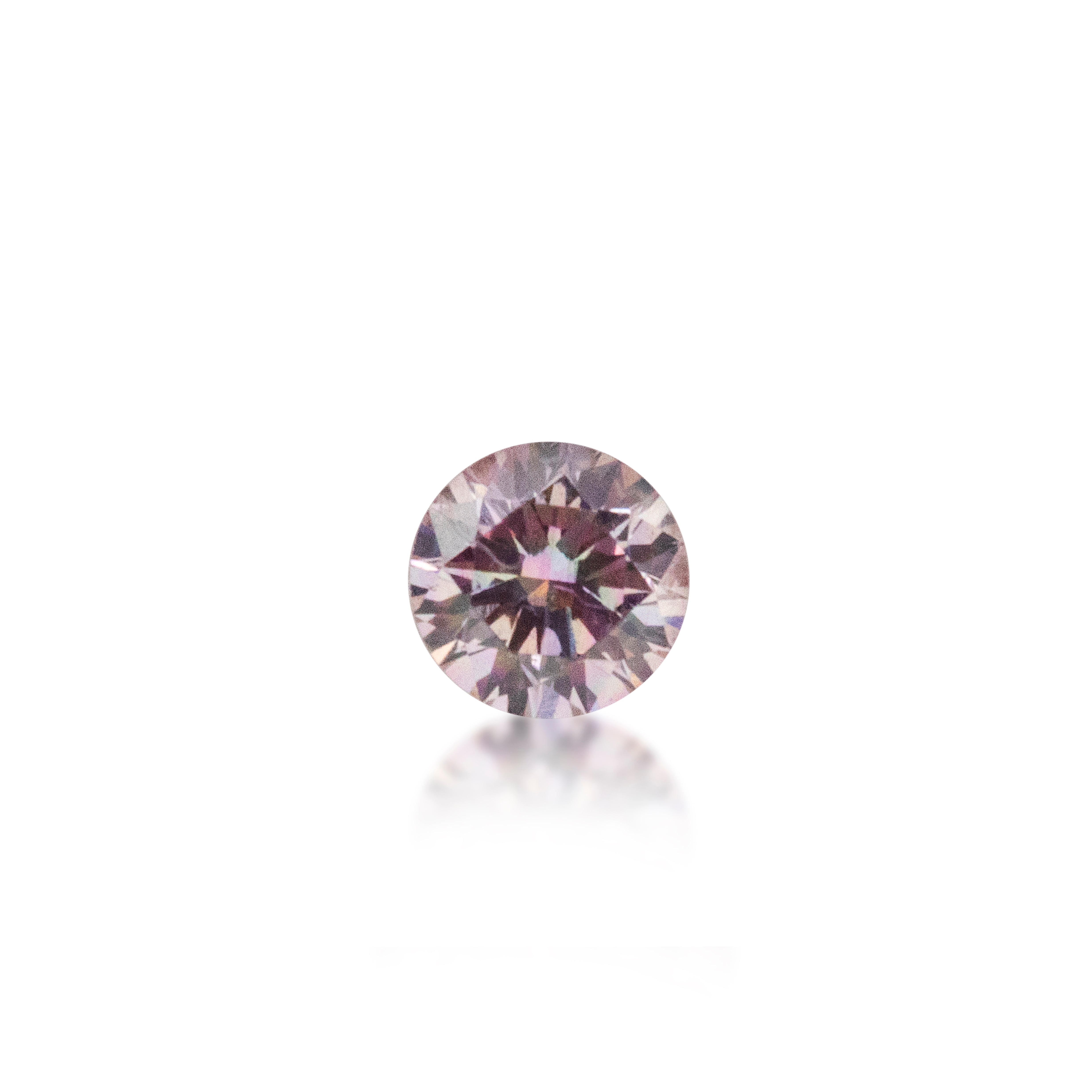 0.11 ct Round Brilliant Cut 7P Argyle Certified Pink Diamond