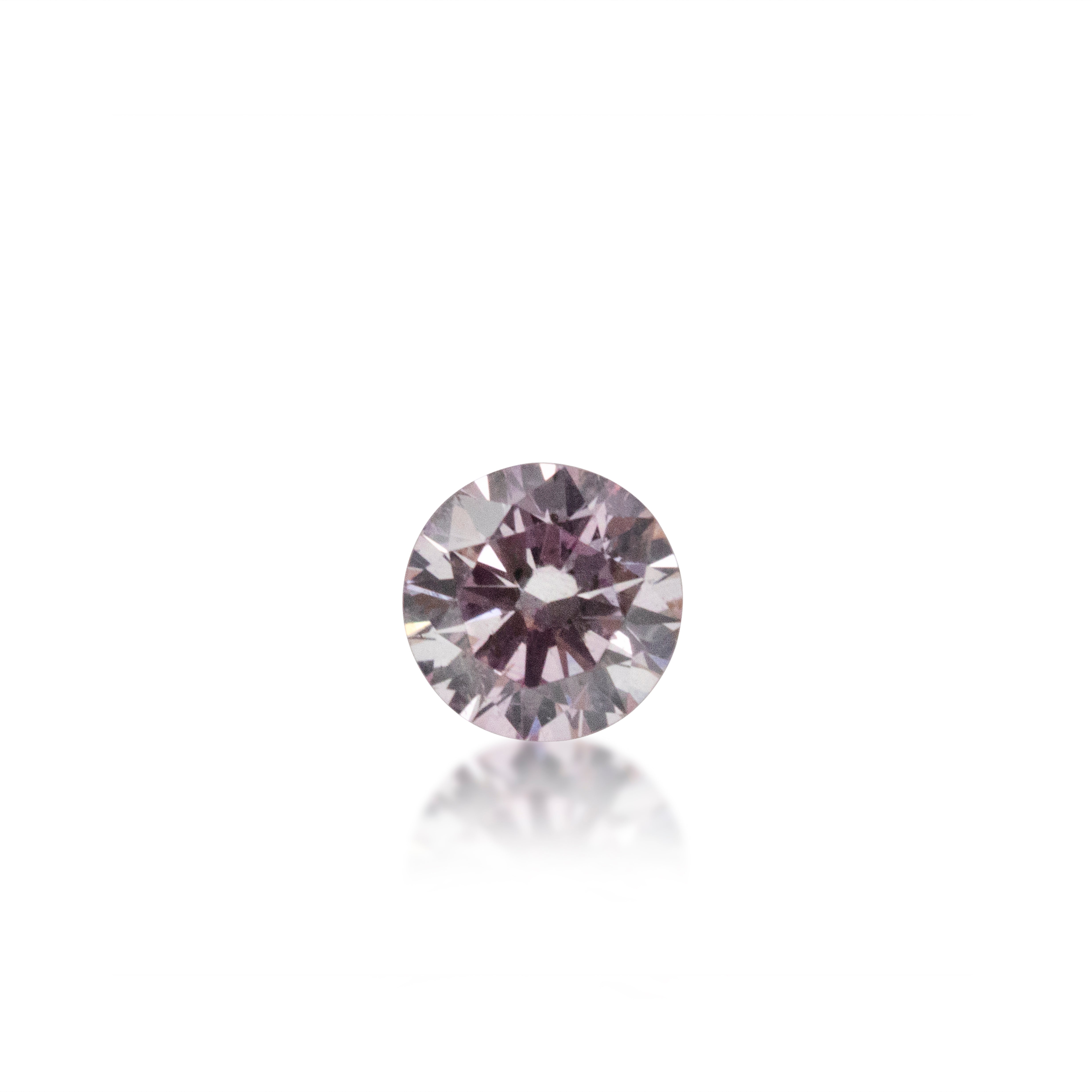 0.13 ct Round Brilliant Cut 8PP Argyle Certified Pnk Diamond