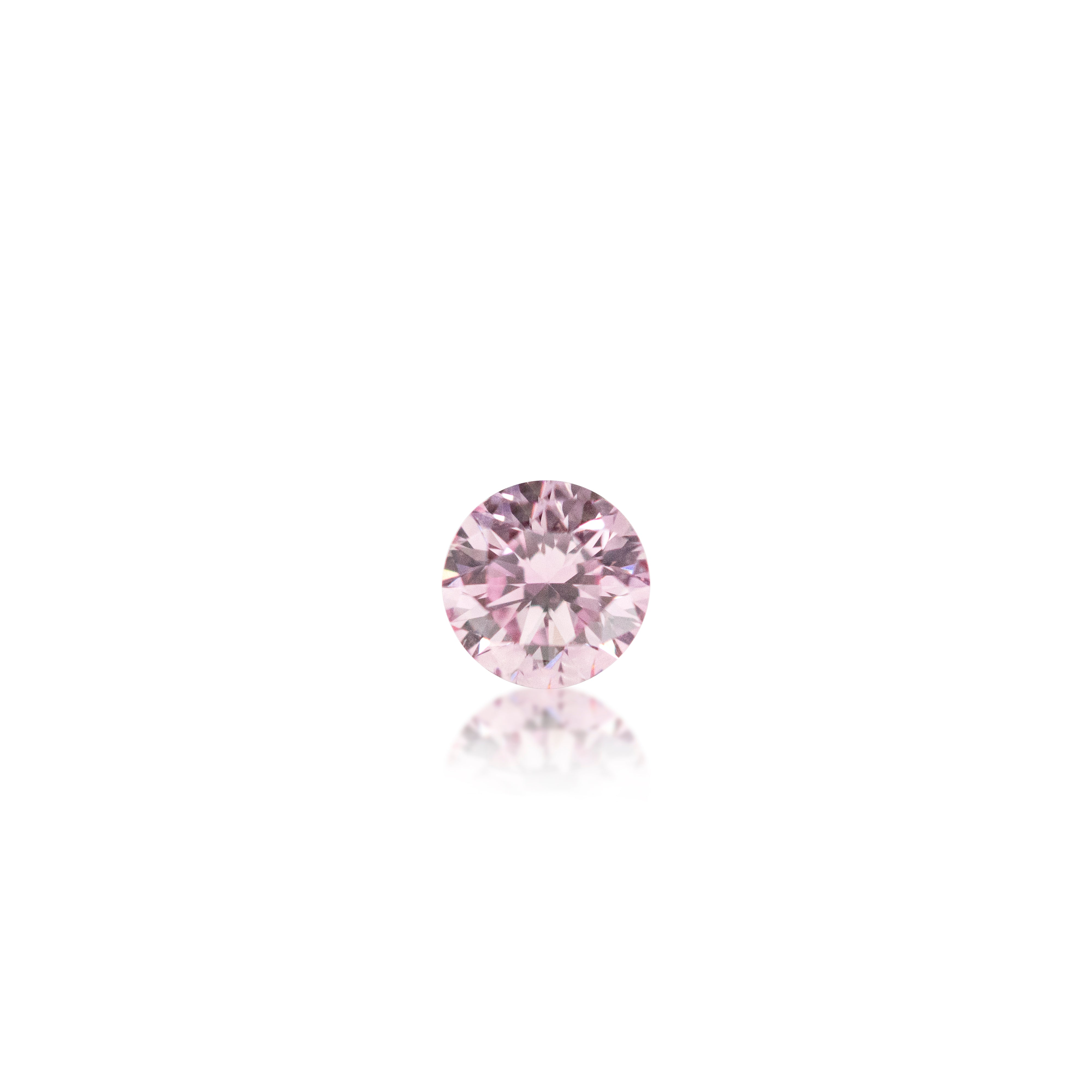 0.16ct Argyle Pink 6PP Round Brilliant Cut
