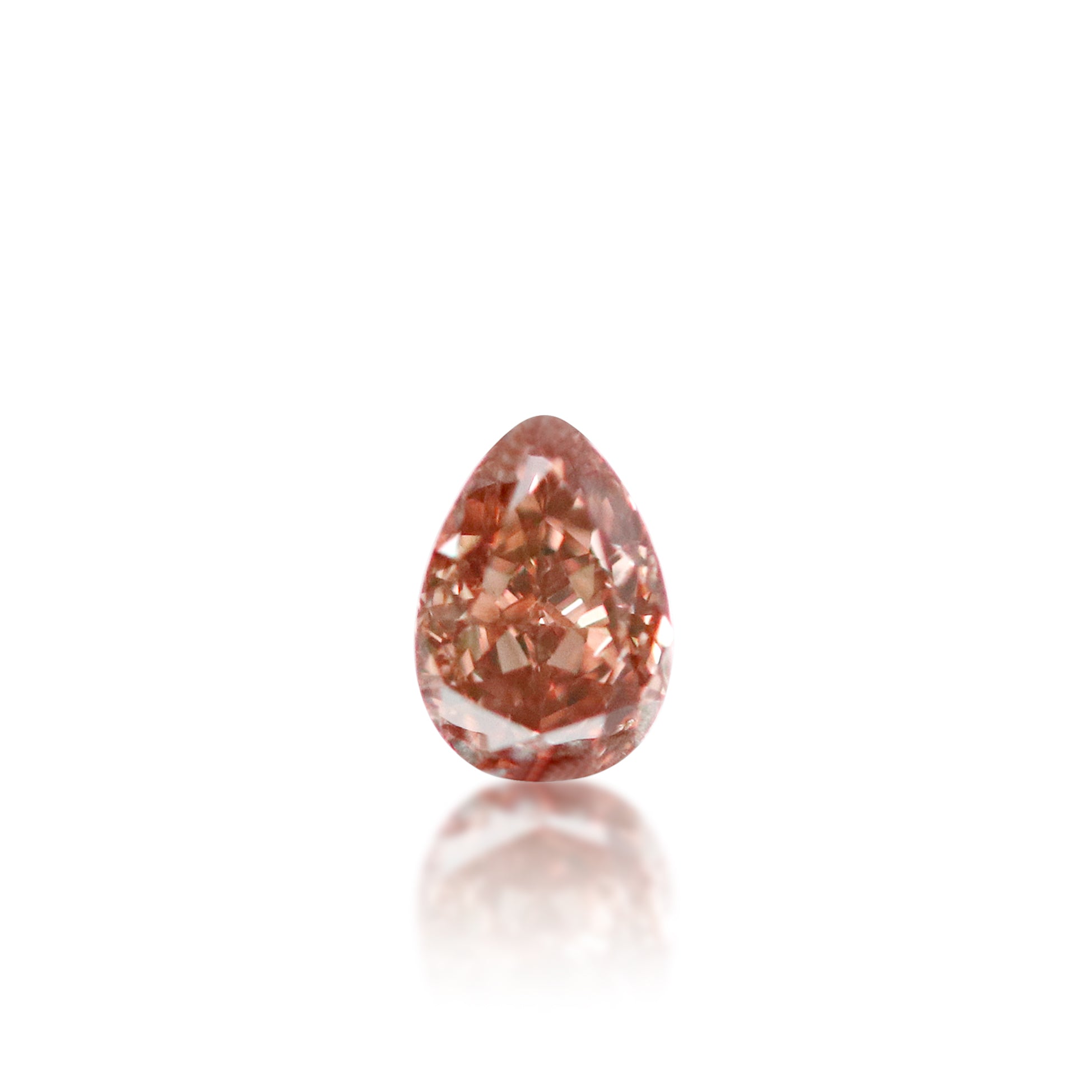 0.14ct Argyle Pinkish Brown Pear Cut