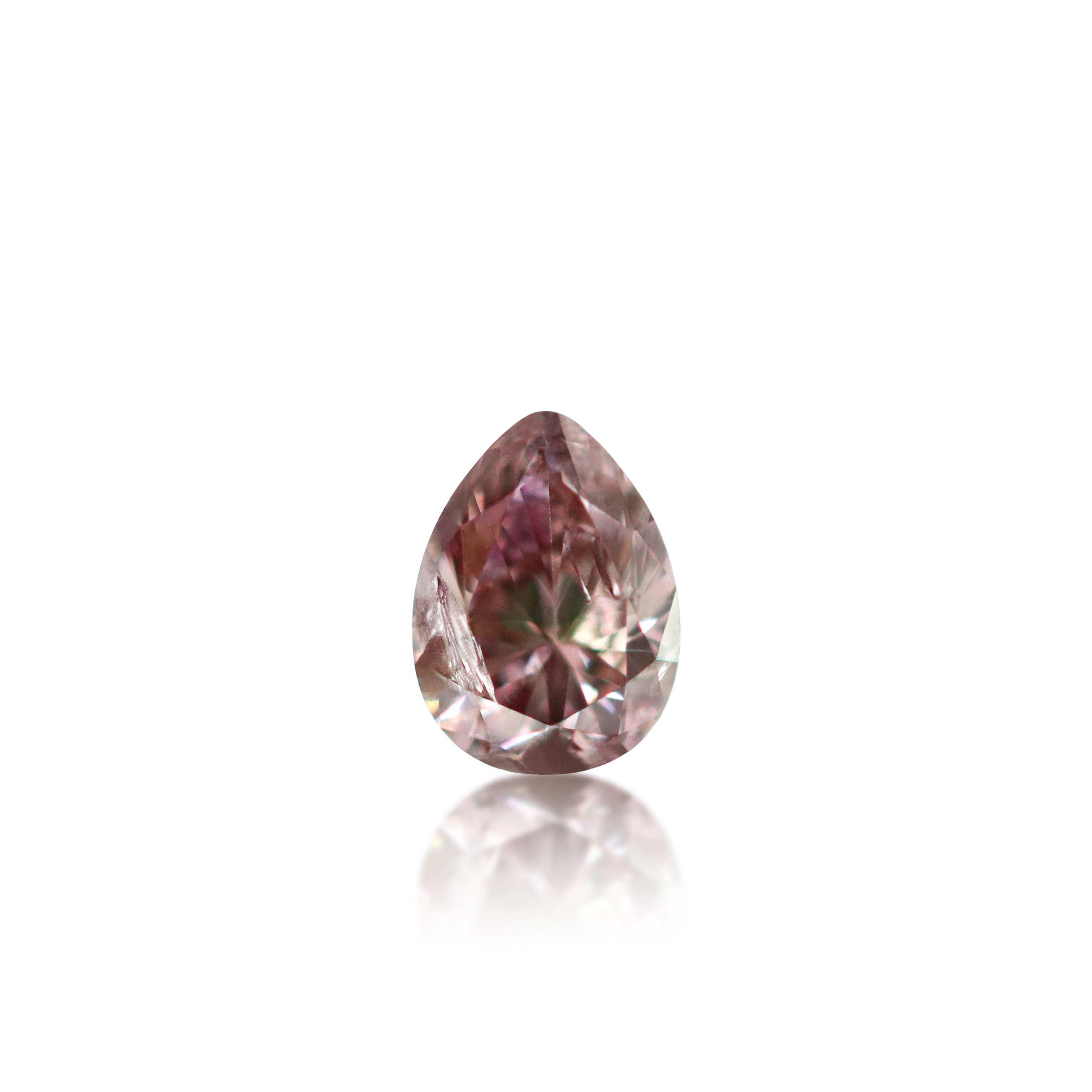 0.19ct Argyle Pinkish Brown Pear Cut