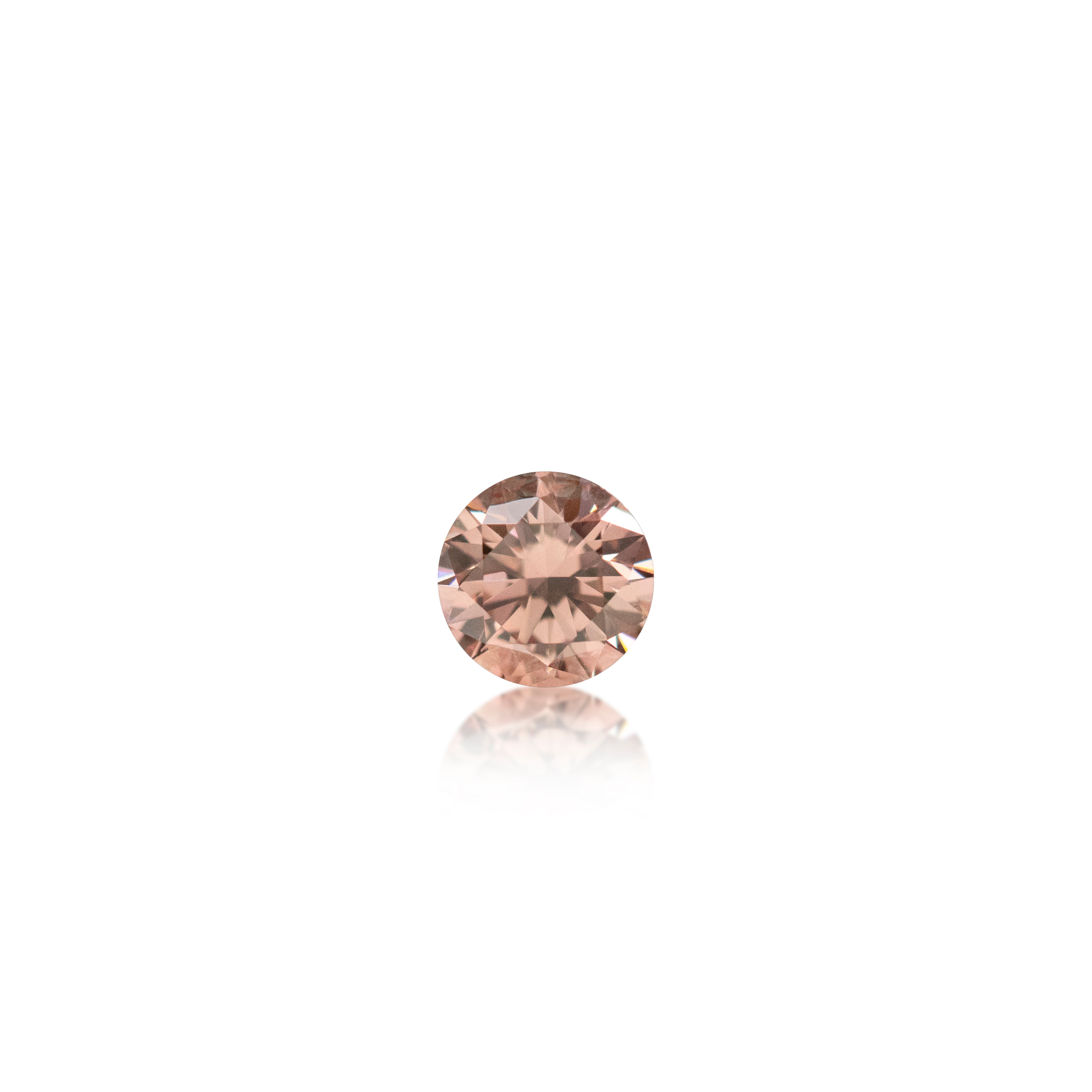 0.34ct Argyle Pink Champagne PC3 Round Brilliant Cut