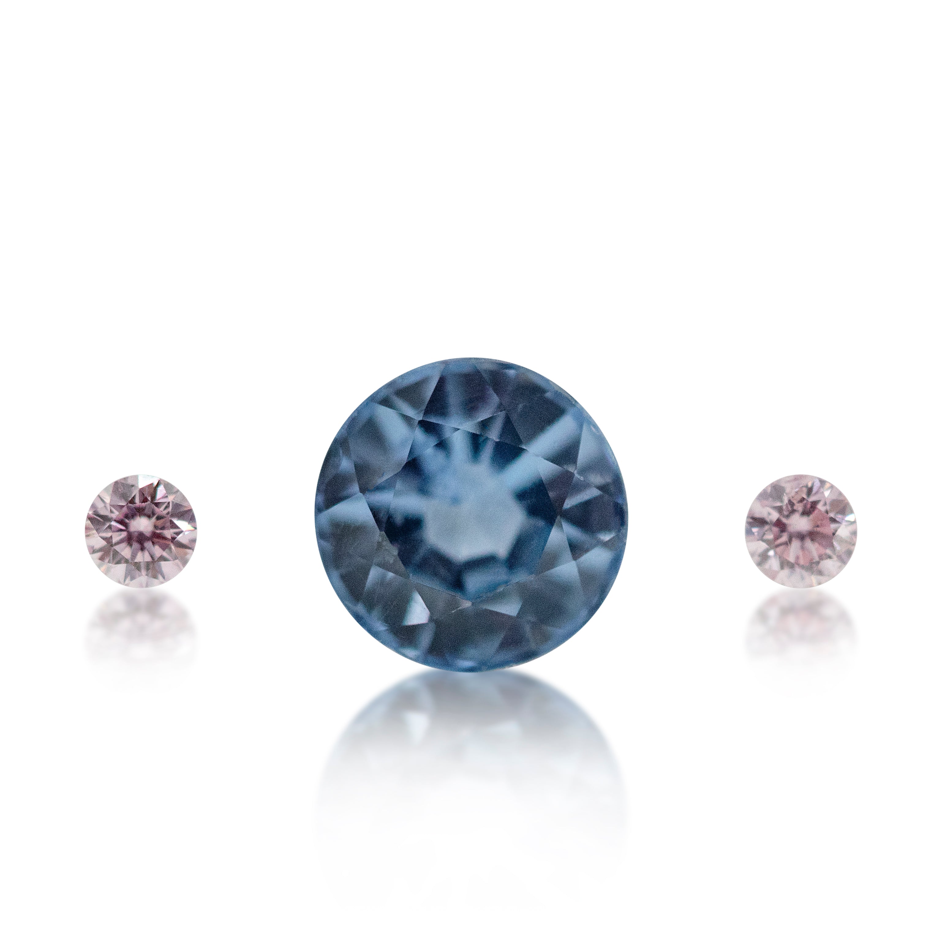 Australian Sapphire & Pink Diamond Set