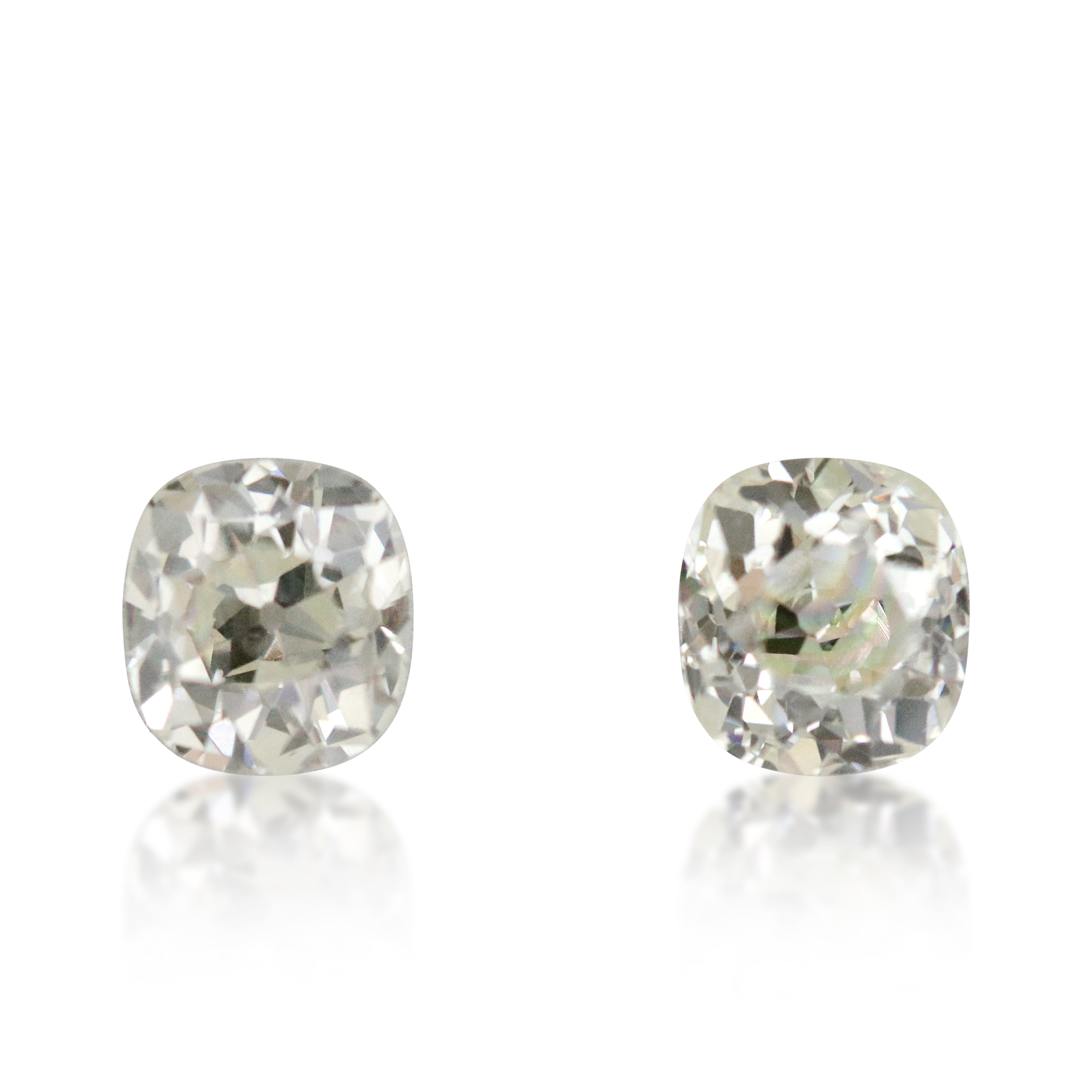 Antique Old Mine Pair 2 = 1.44 cts | L VS1