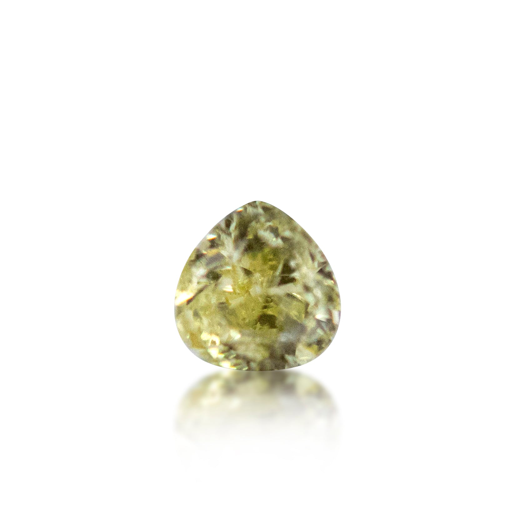 0.19ct Fancy Light Yellow Pear Cut