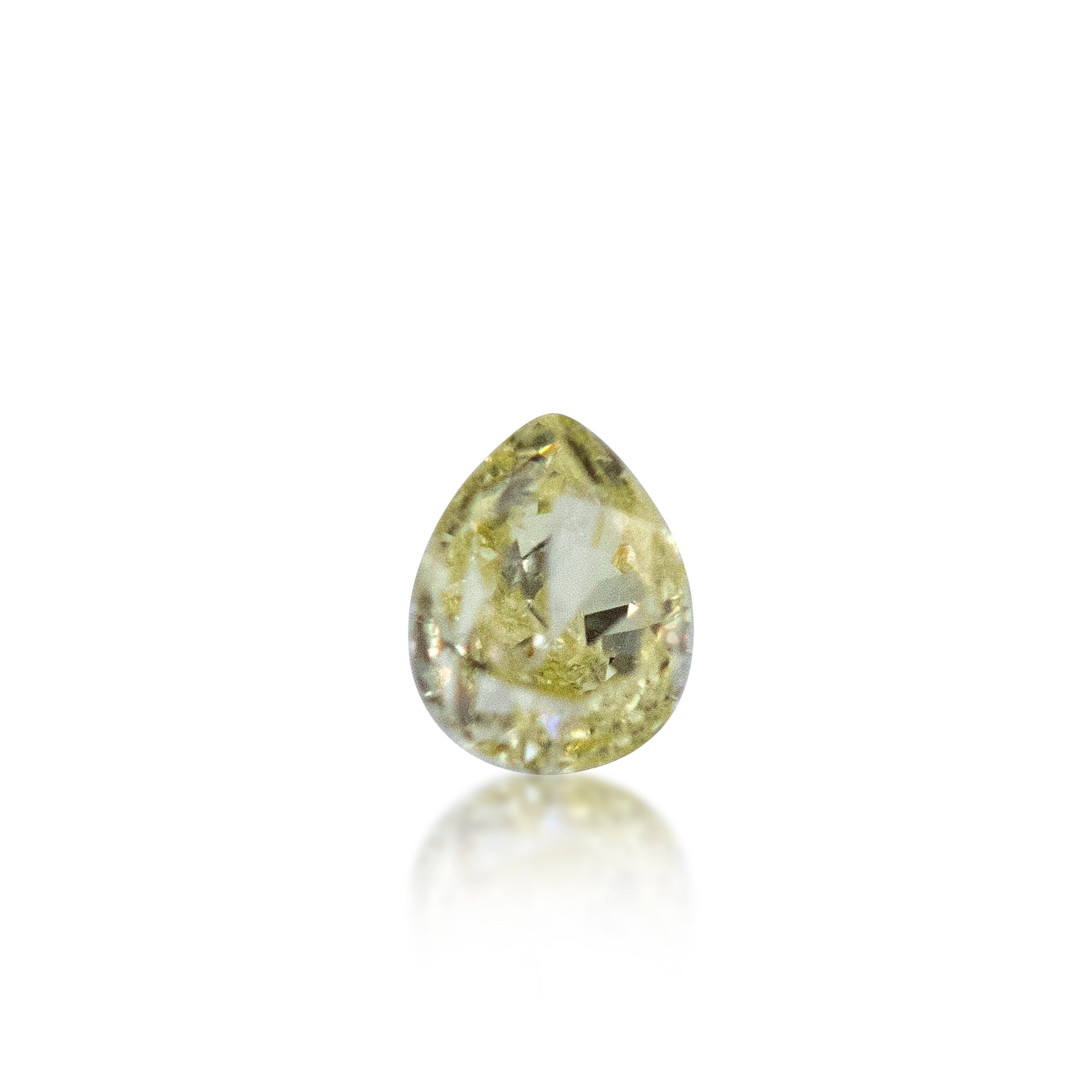 0.30ct Fancy Light Yellow Pear Cut