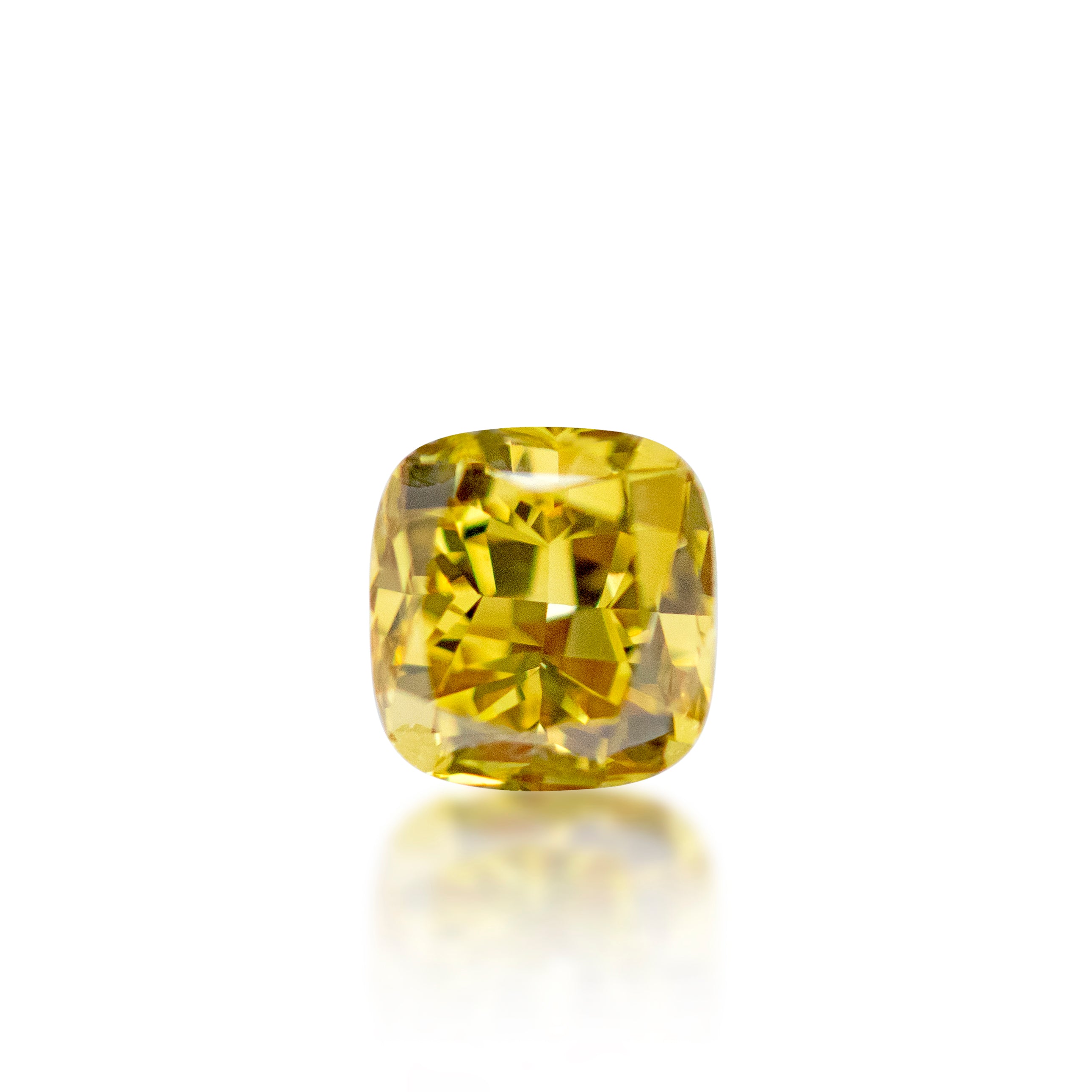 0.43ct Cushion Cut Fancy Deep Yellow