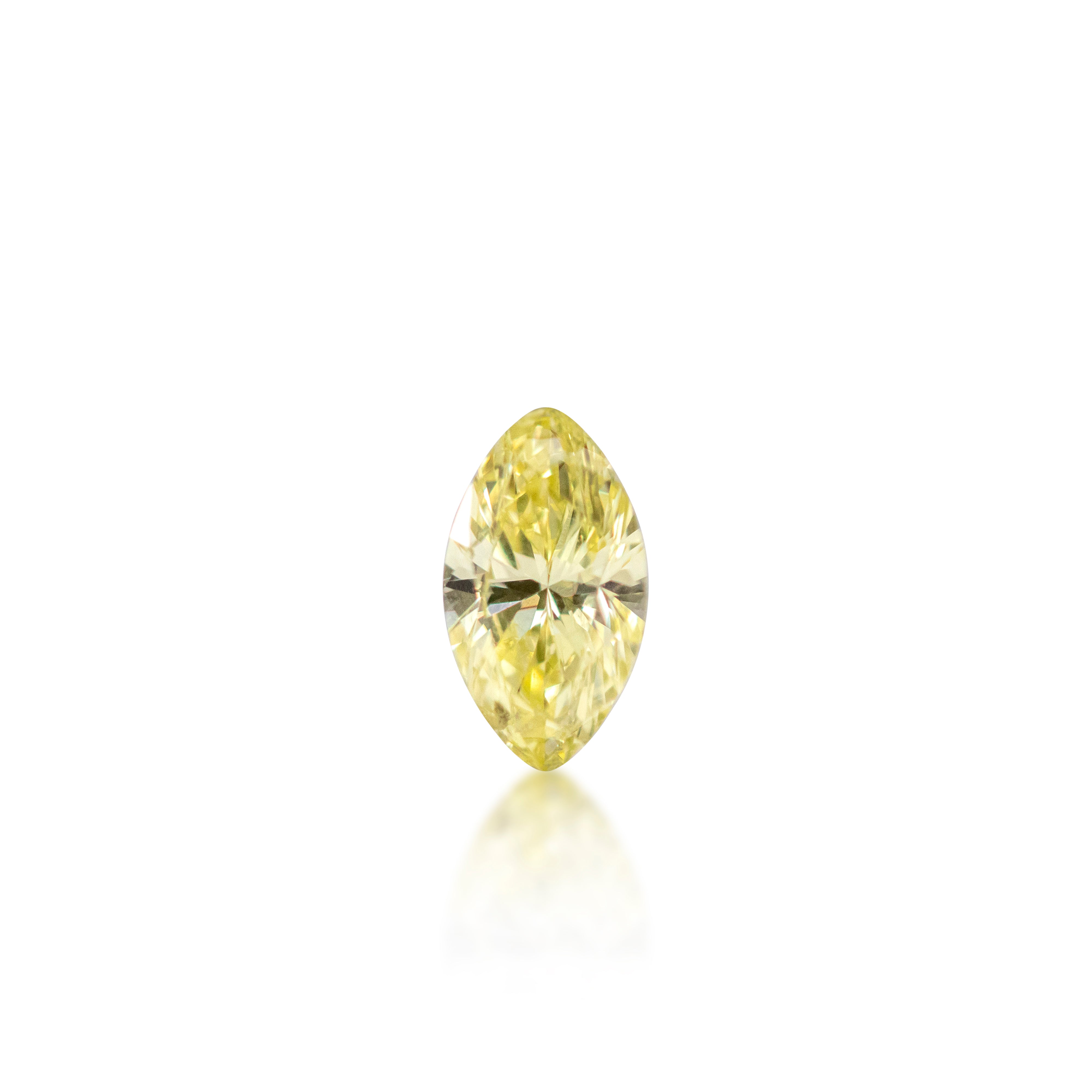 0.30 ct Marquise Cut Fancy Intense Yellow