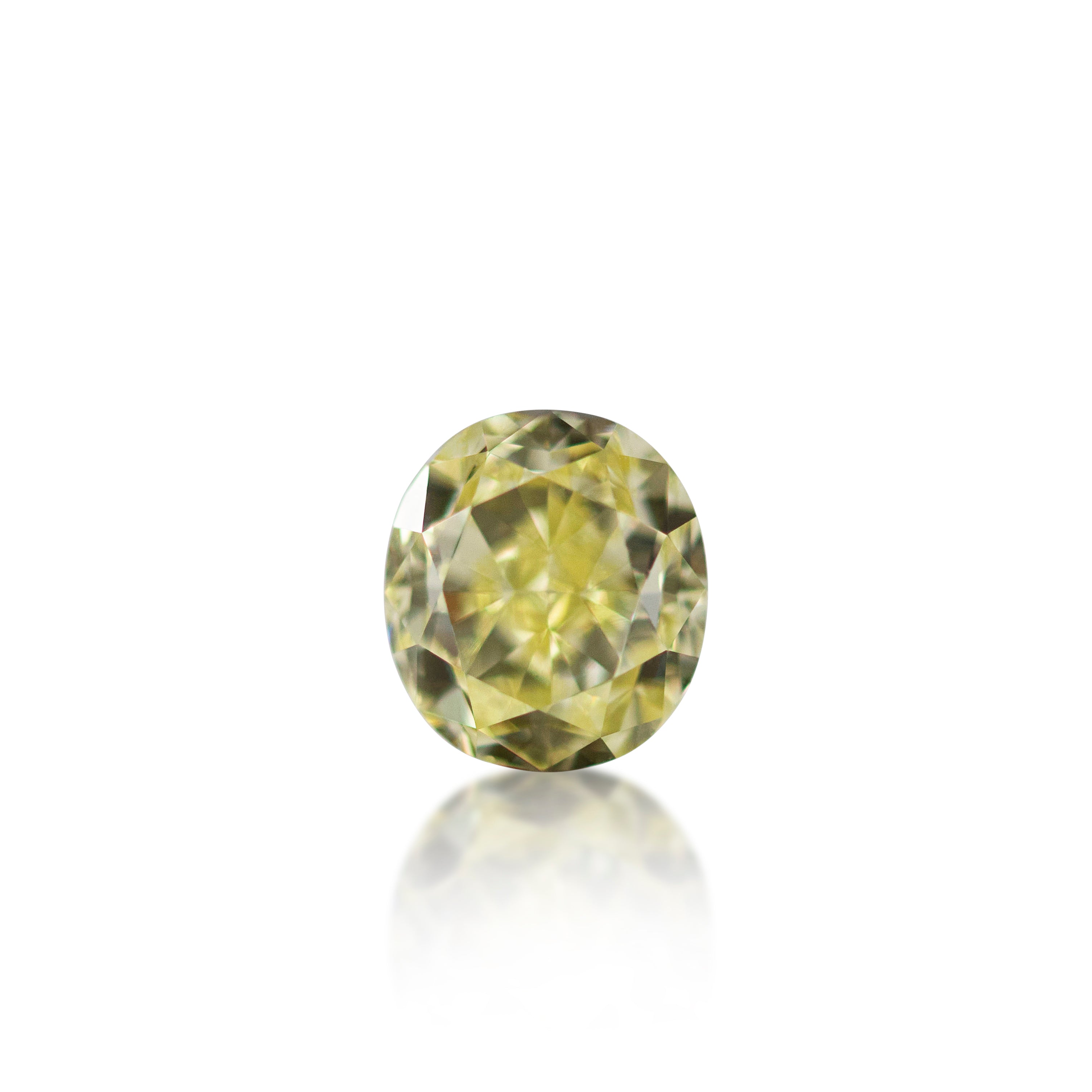 0.66 ct Oval Cut Fancy Yellow