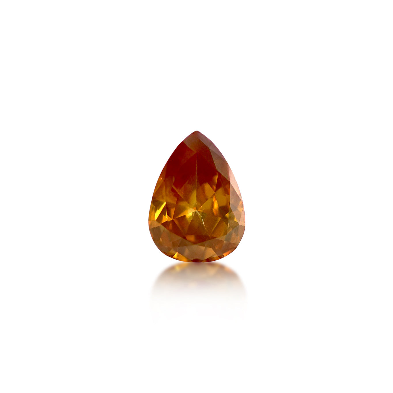 1.00 ct Pear Cut Fancy Intense yellow