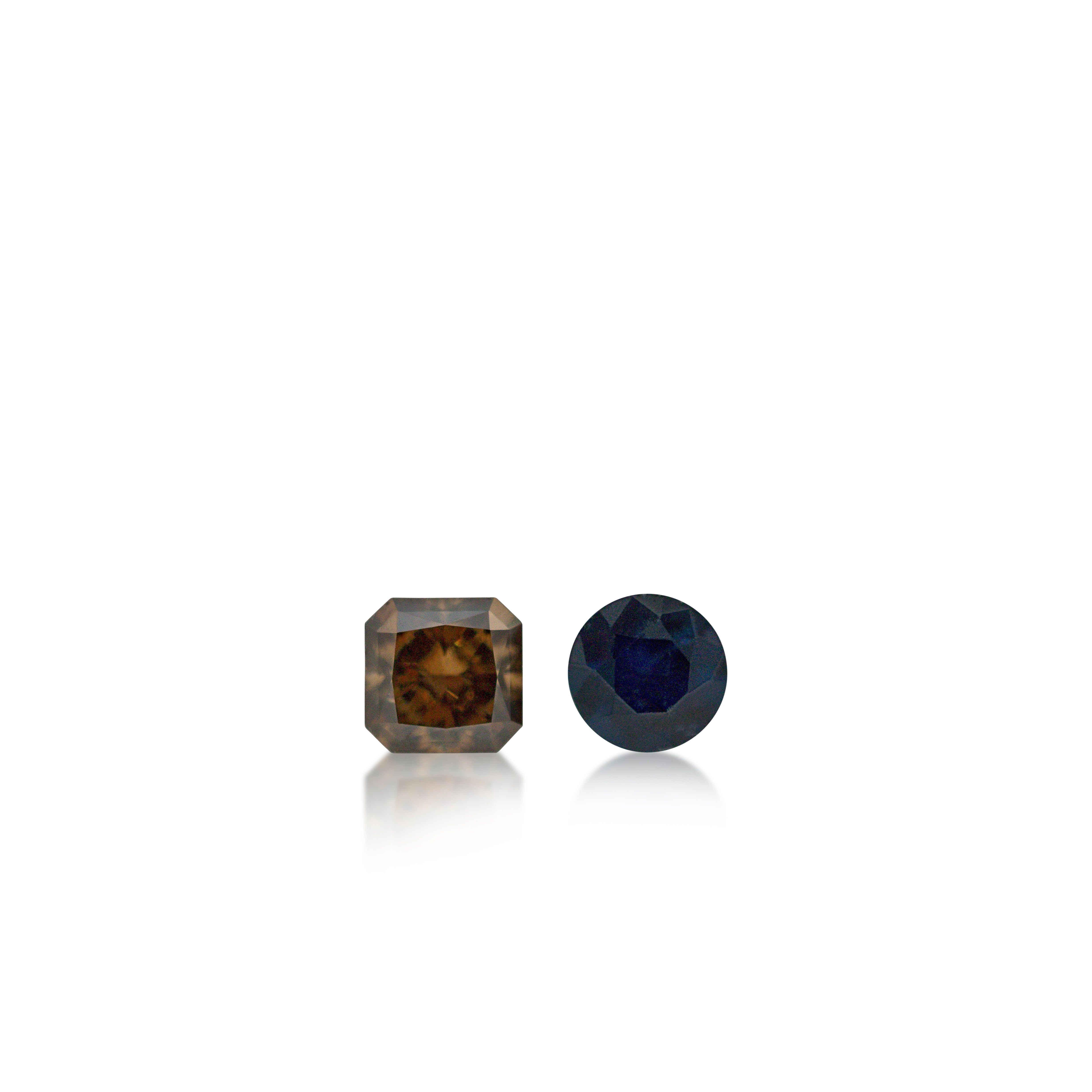 Argyle Champagne Diamond & Australian Sapphire Set