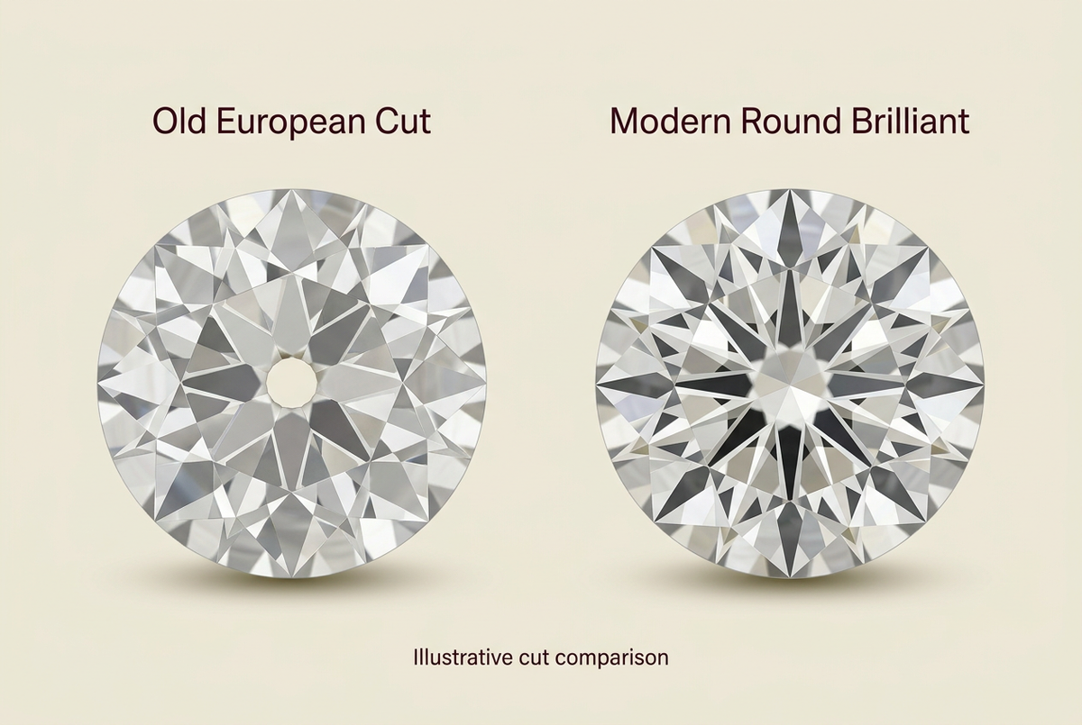 Old European Cut vs Modern Round Diamonds: Which Suits Your Style?
