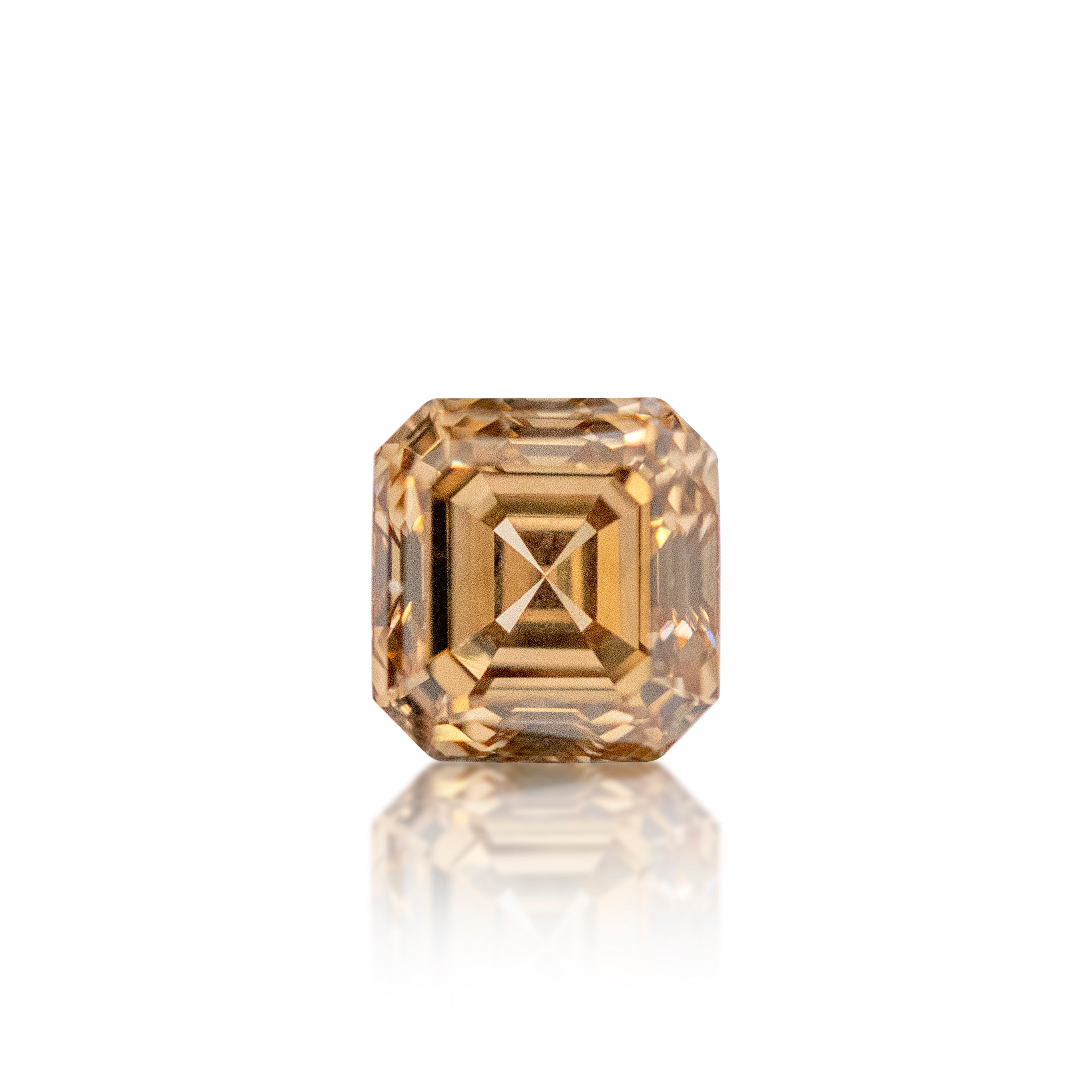 0.56ct Argyle Champagne Asscher Cut C3