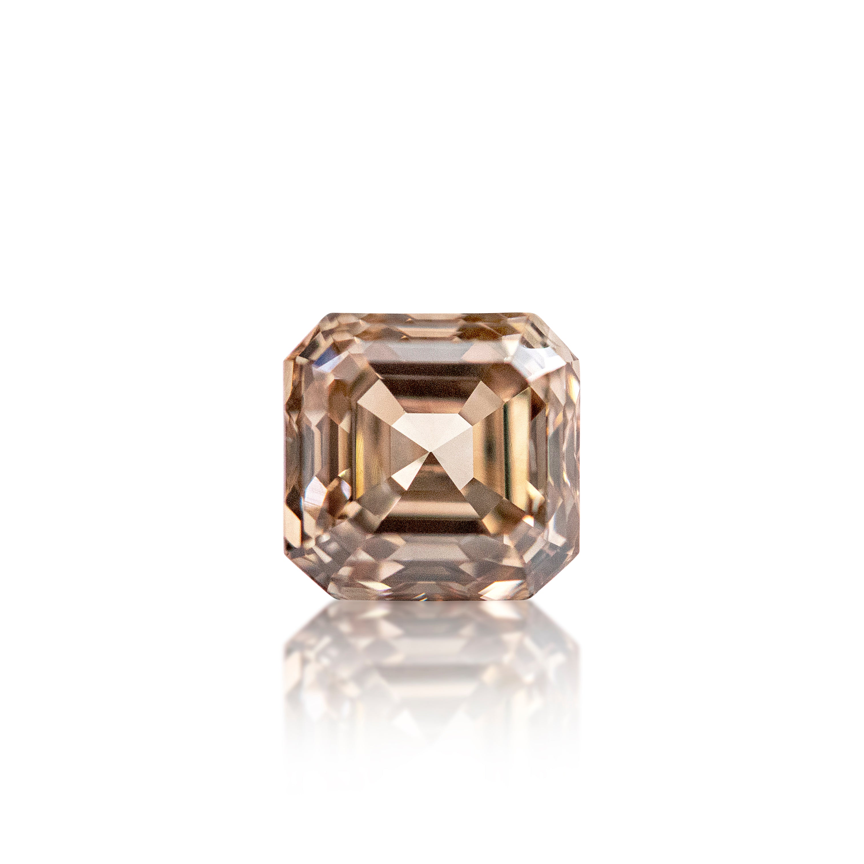 0.64ct Argyle Champagne Asscher Cut C3