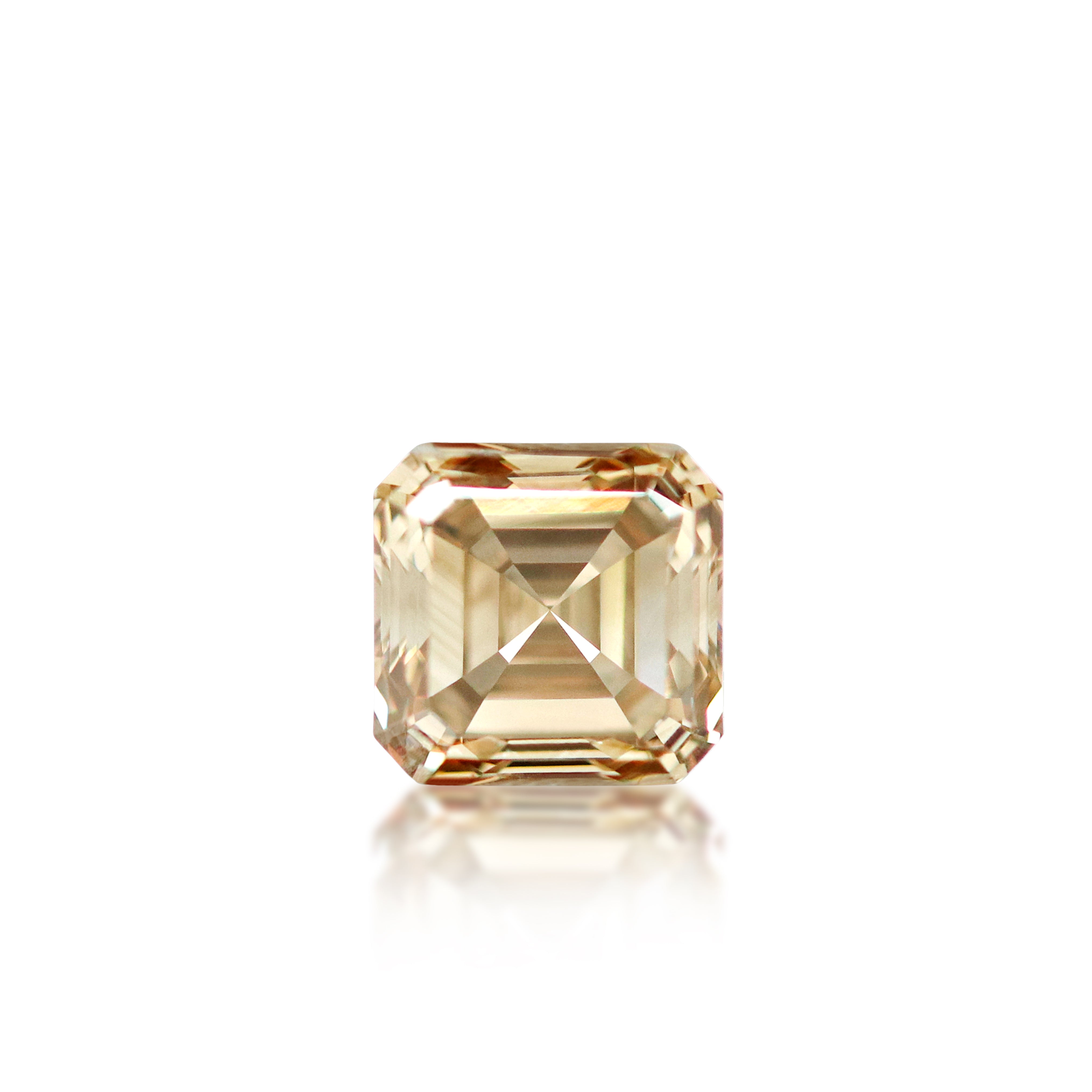 0.91 ct Argyle Champagne Asscher Cut C3