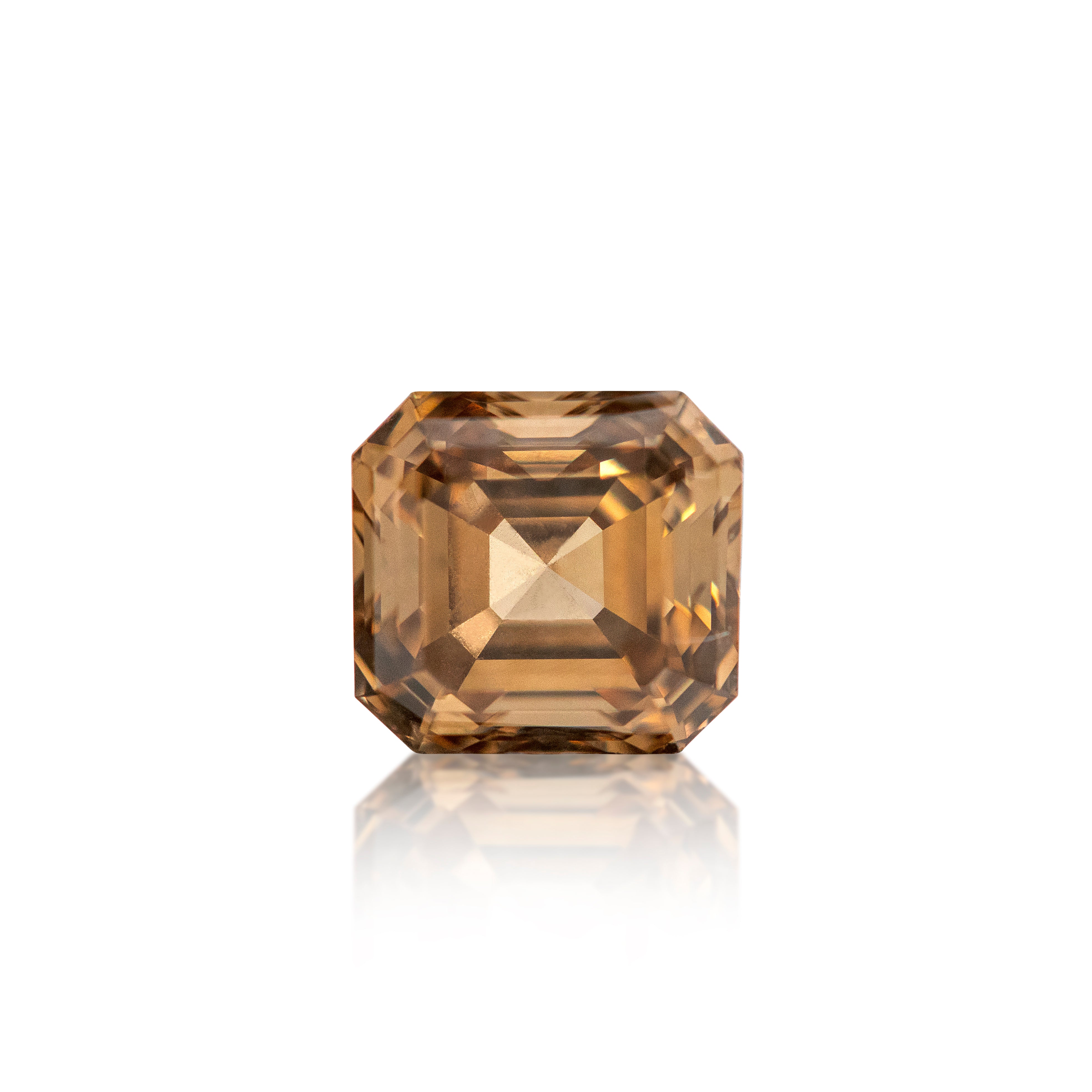 0.96ct Argyle Champagne Asscher Cut C3