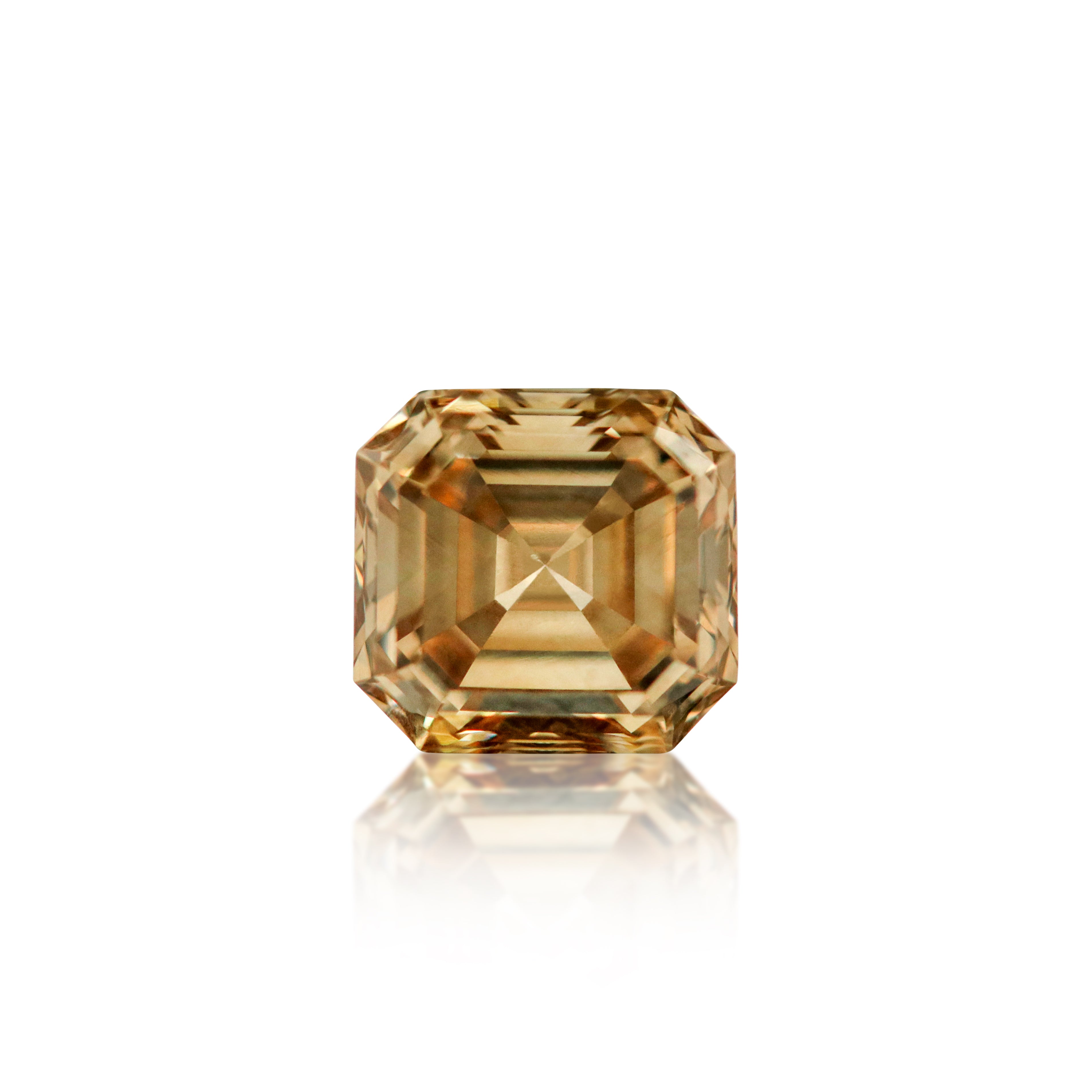 1.09ct Argyle Champagne Asscher Cut C3