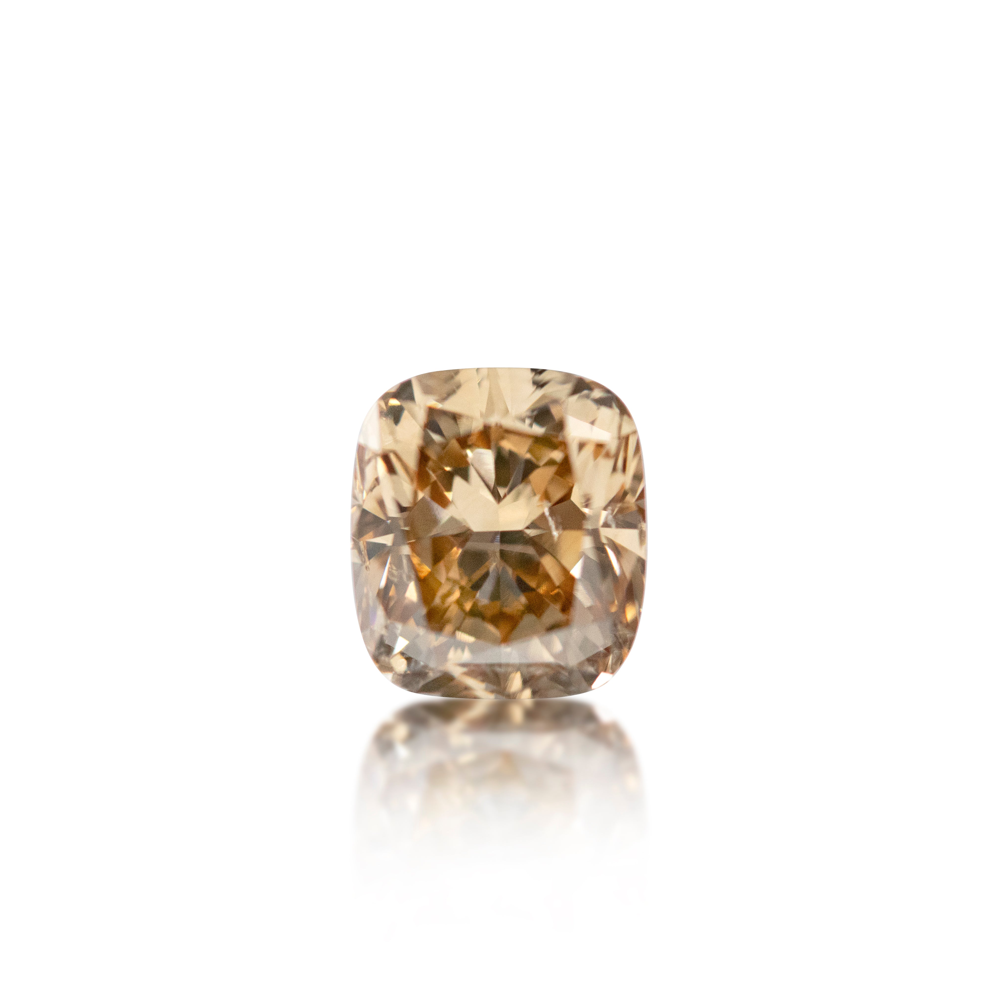 2.02ct Argyle Champagne Cushion Cut C4