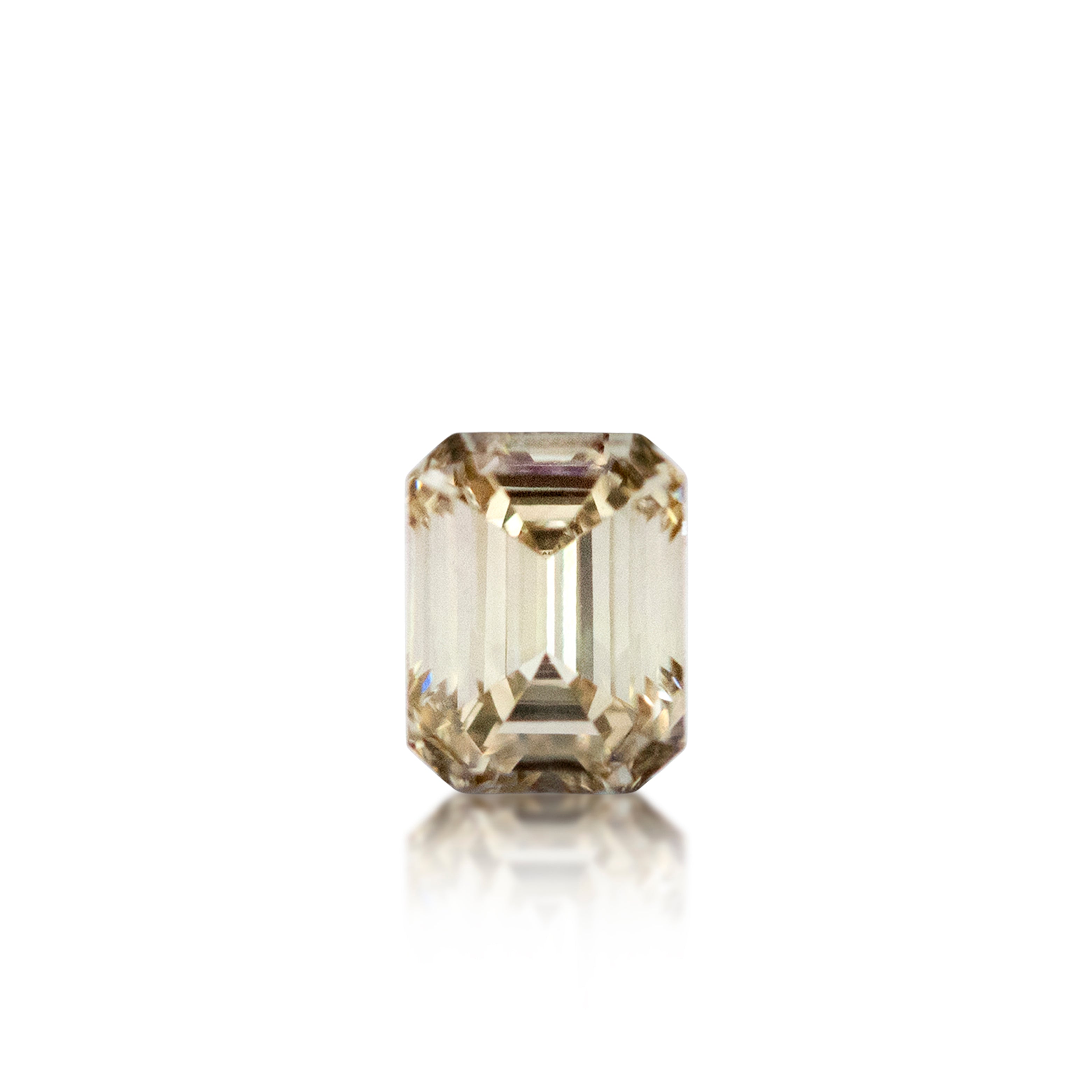 0.71 ct Argyle Champagne Emerald Cut C2