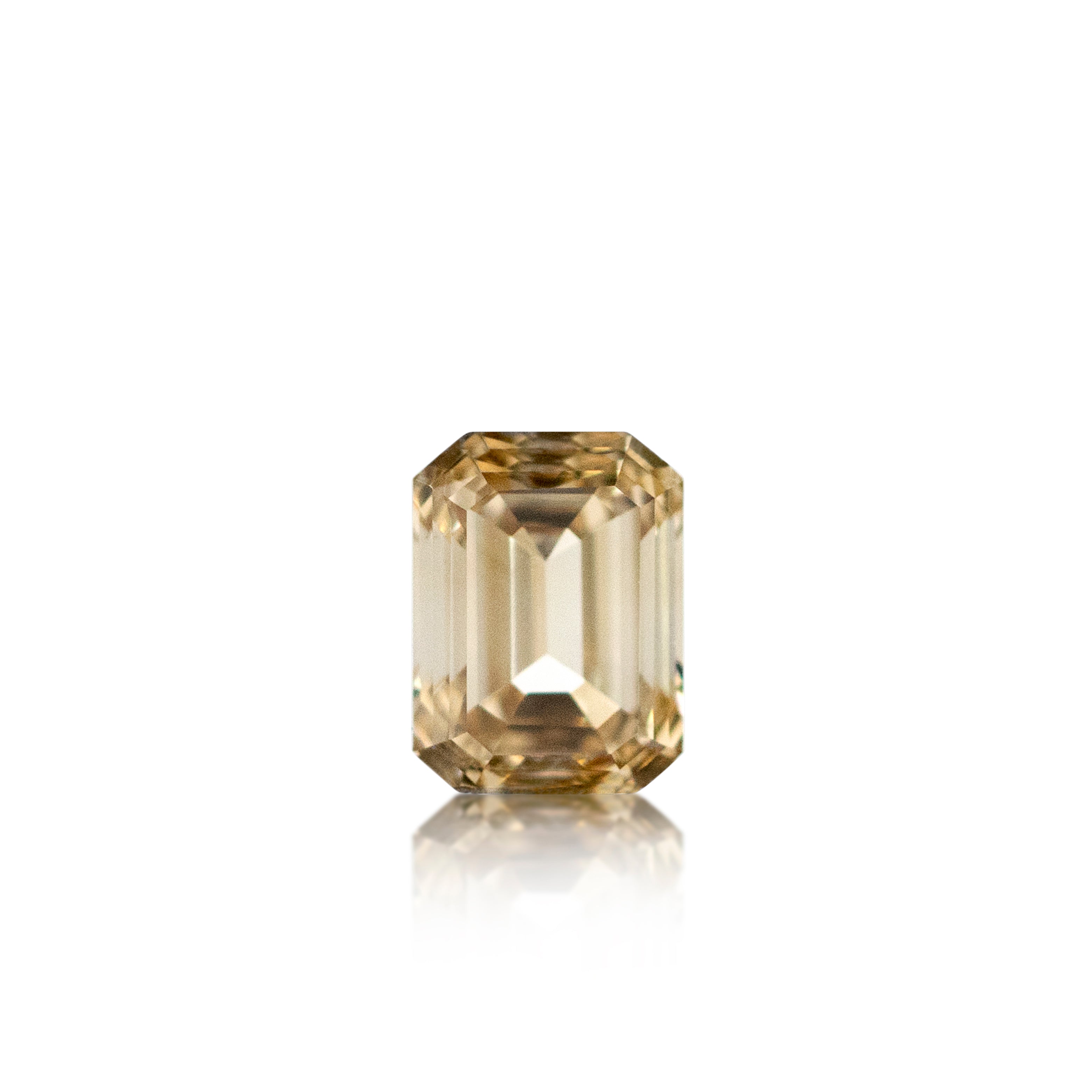 0.71 ct Argyle Champagne Emerald Cut C3