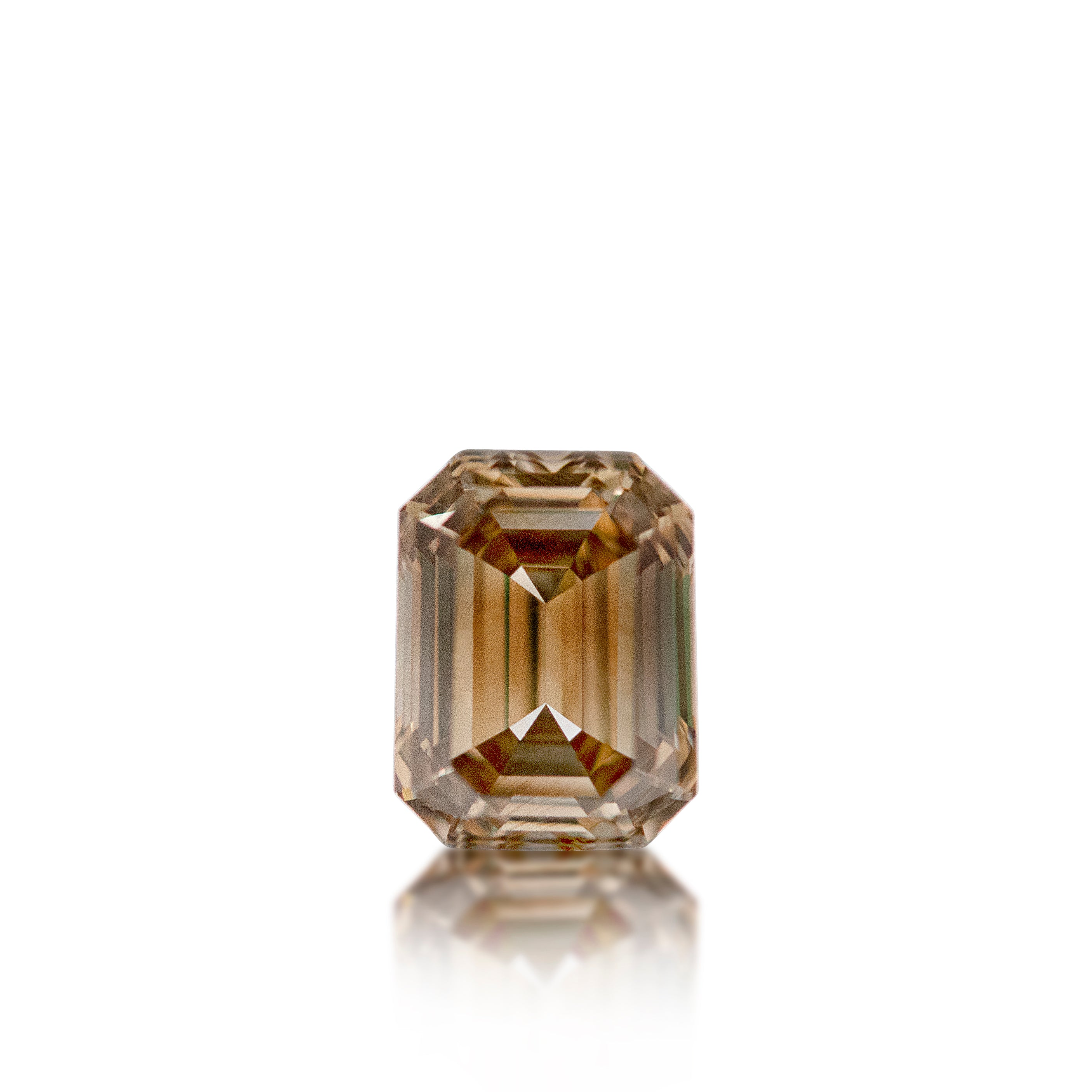 0.91 ct Argyle Champagne Emerald Cut C5