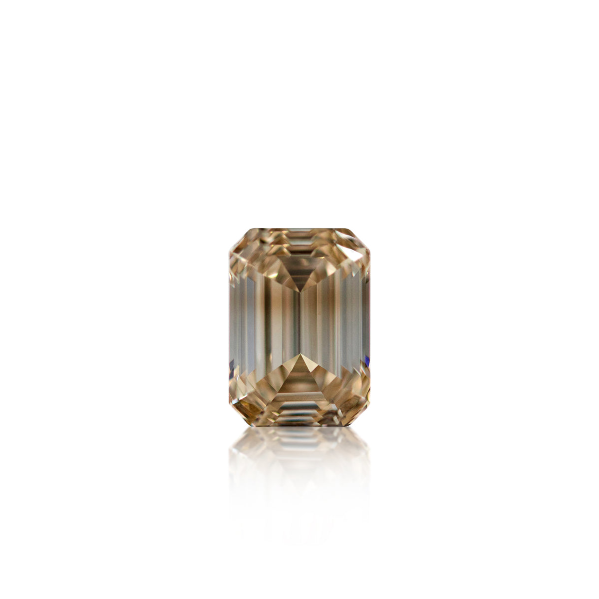 Australian Champagne Diamond | 1.04 ct Emerald Cut C2 | Loose Stone