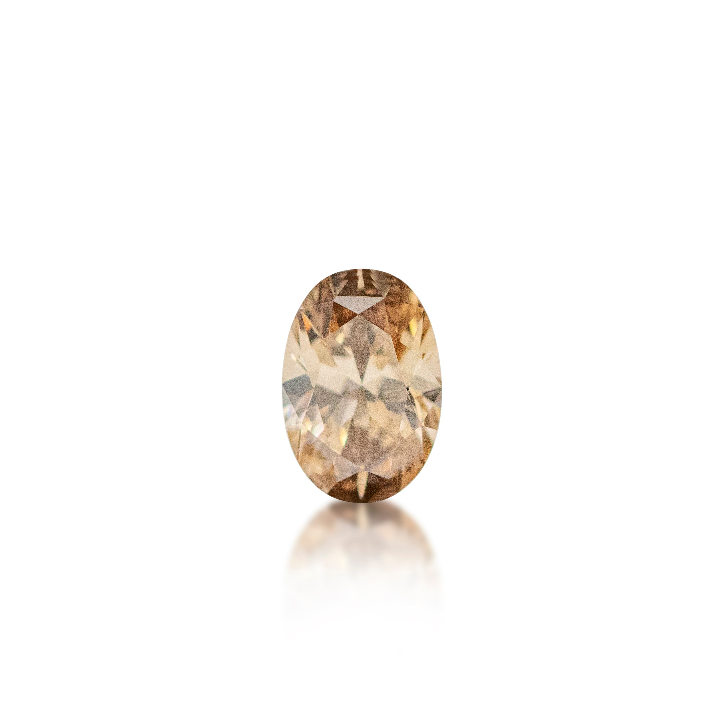 0.25ct Argyle Champagne Oval Cut C5