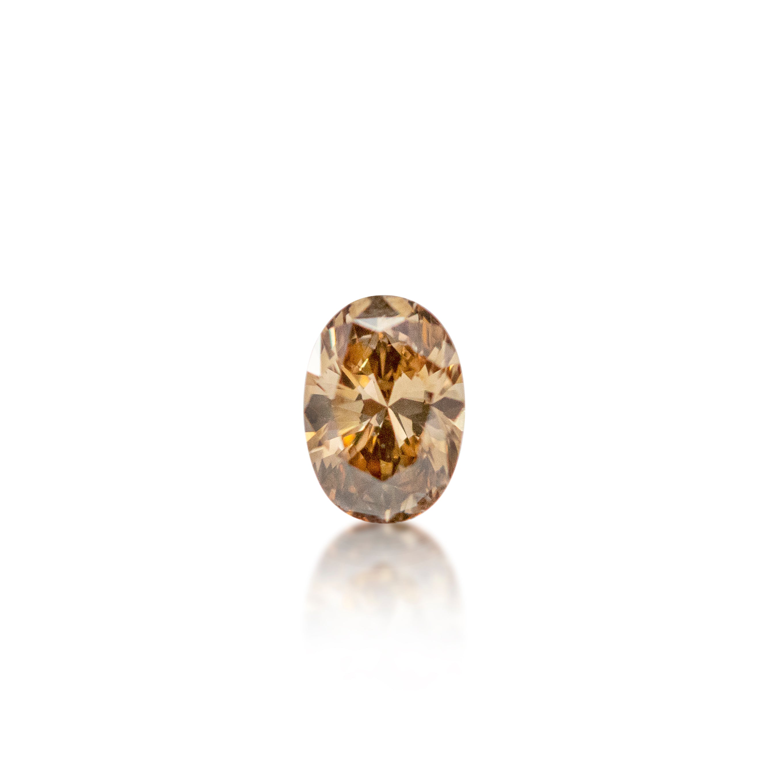0.28ct Argyle Champagne Oval Cut C6