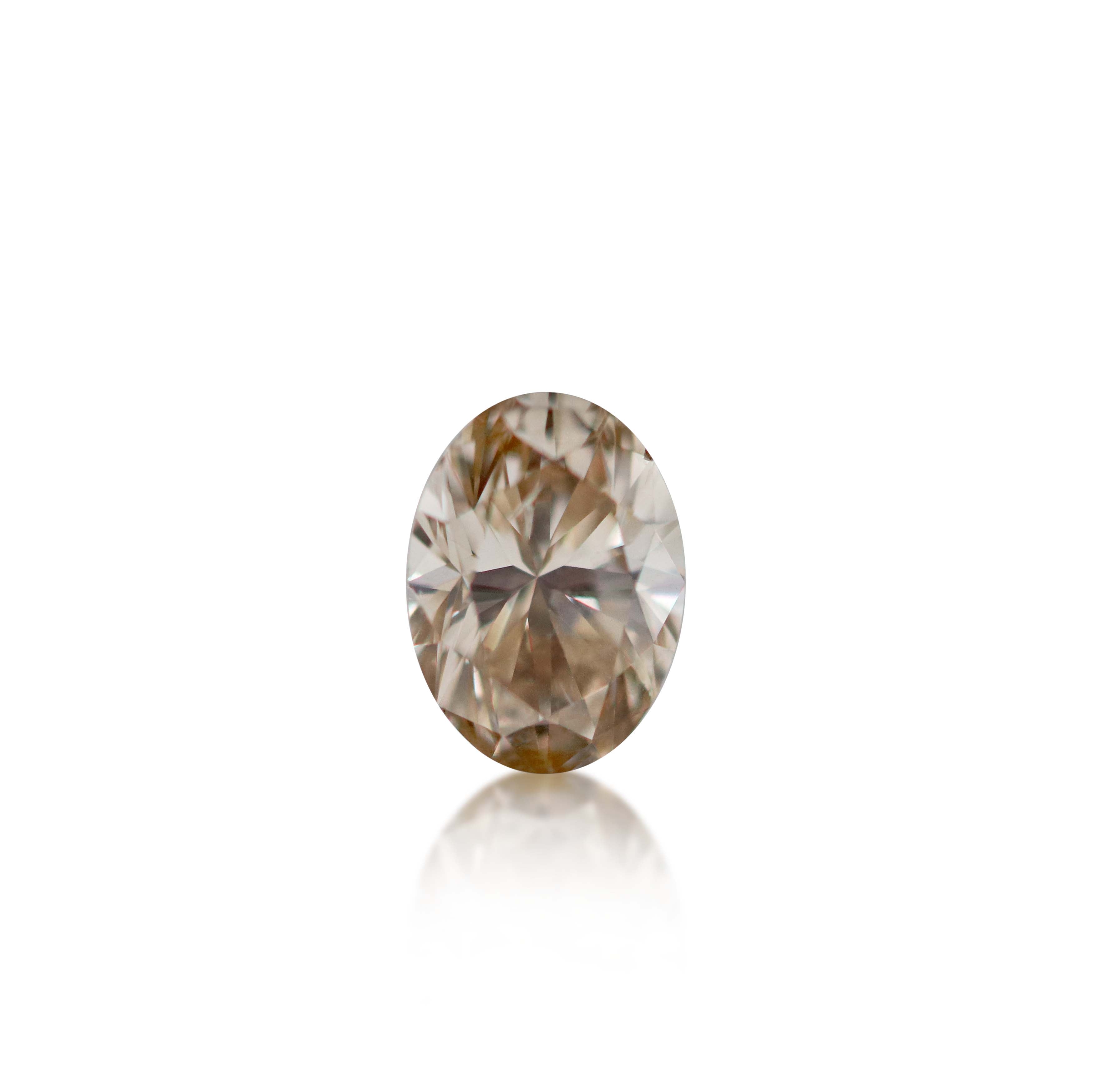 0.34ct Argyle Champagne Oval Cut C2