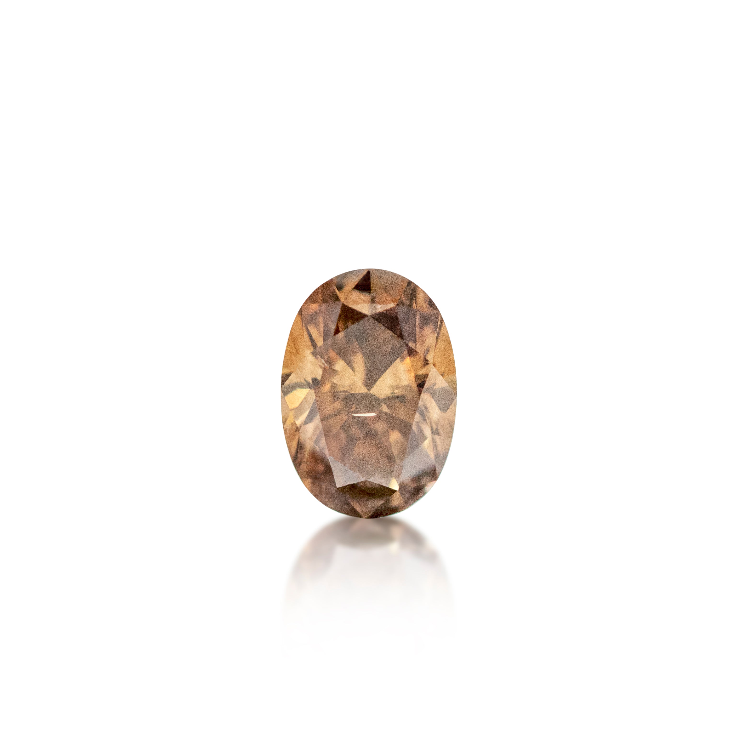 0.49ct Argyle Champagne Oval Cut C6