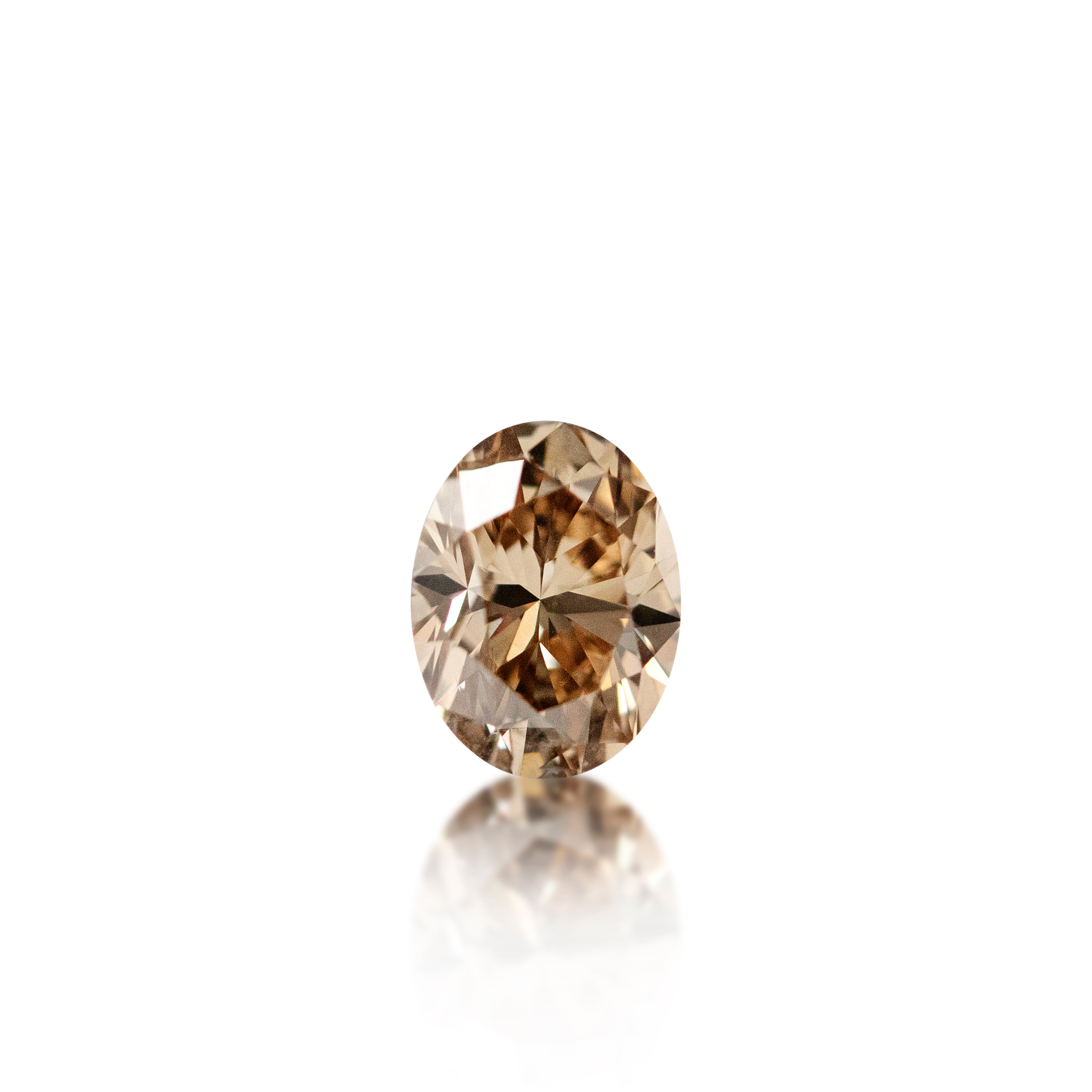 Champage oval cut diamond